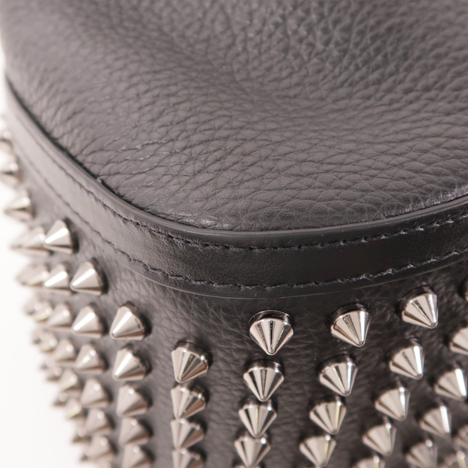 SELECTION Pouch Hand Bag Calfskin Leather Black