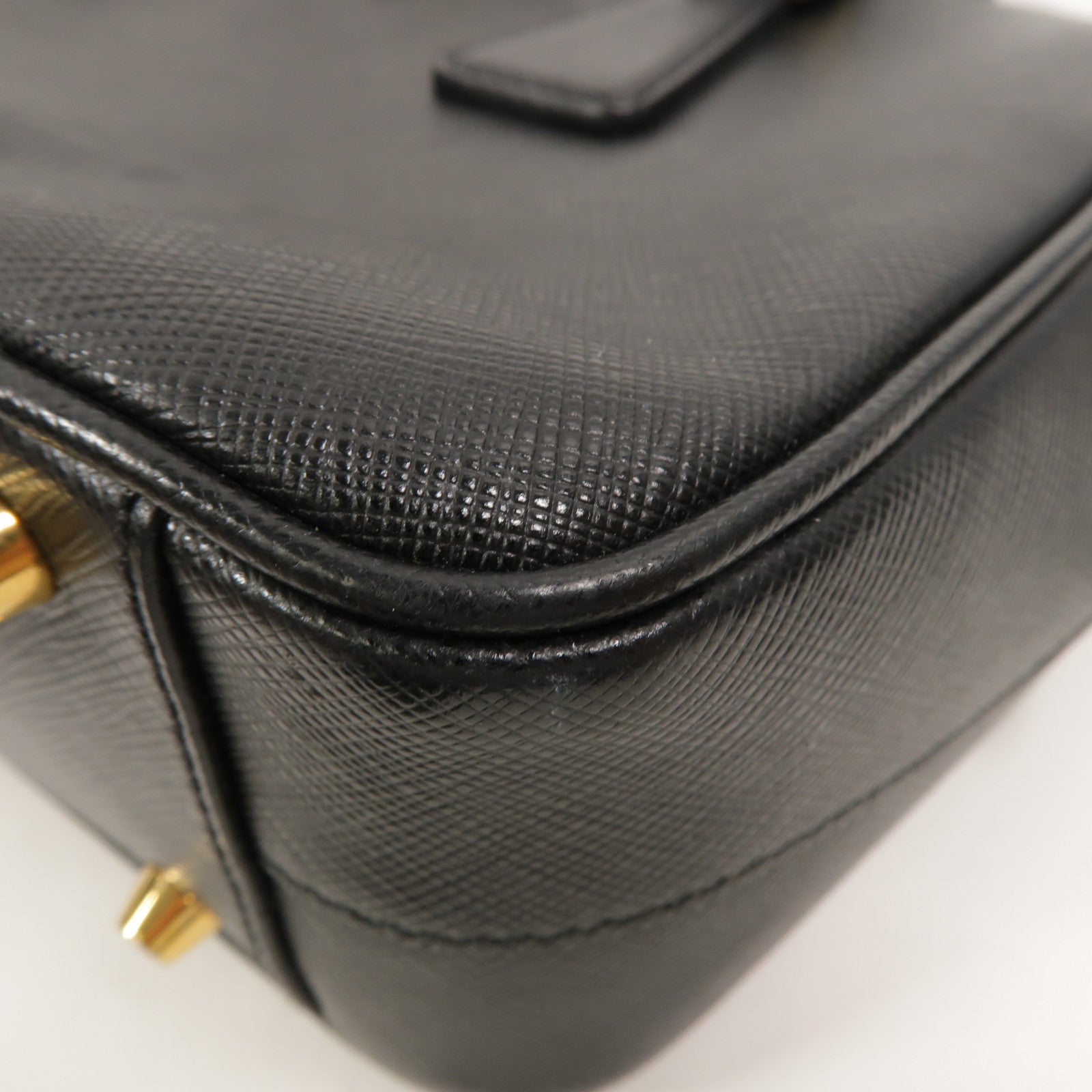 PRADA Saffiano皮革Bauletto手挽肩背兩用袋