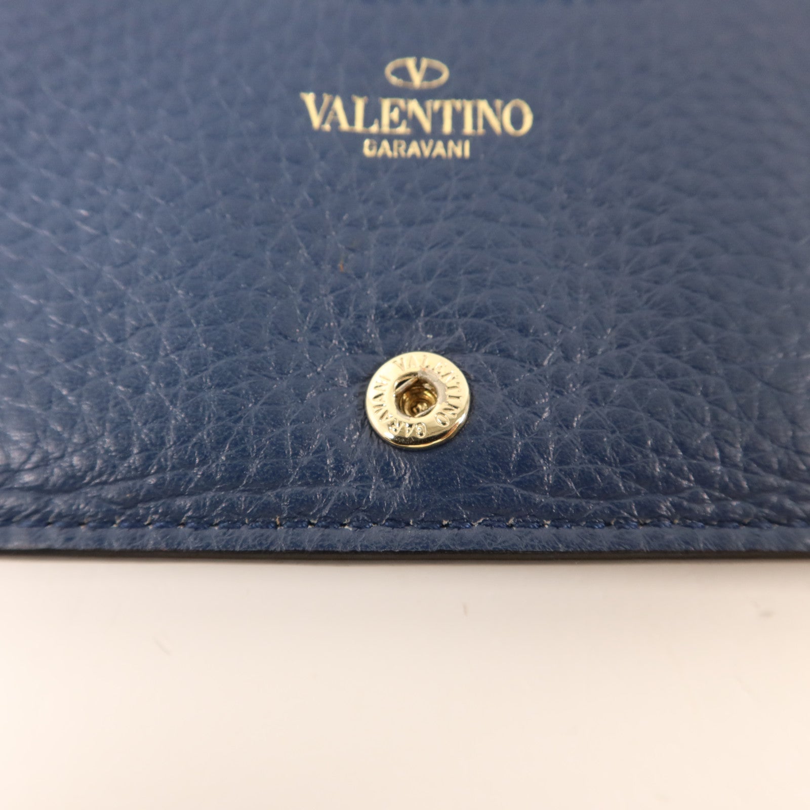 Valentino 【激減優惠】牛皮皮革Rockstud Wallet銀扣長錢包