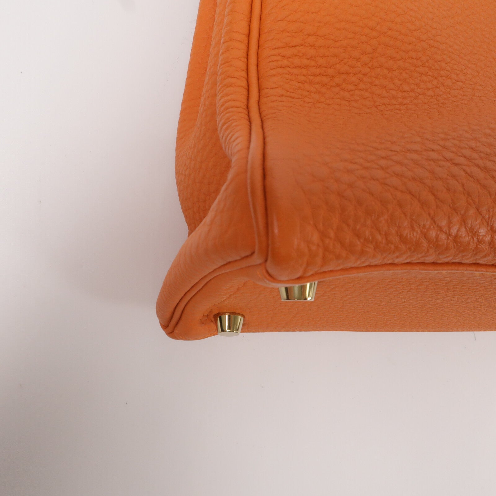 HERMES Togo皮革Kelly 28手挽肩背兩用袋Orange