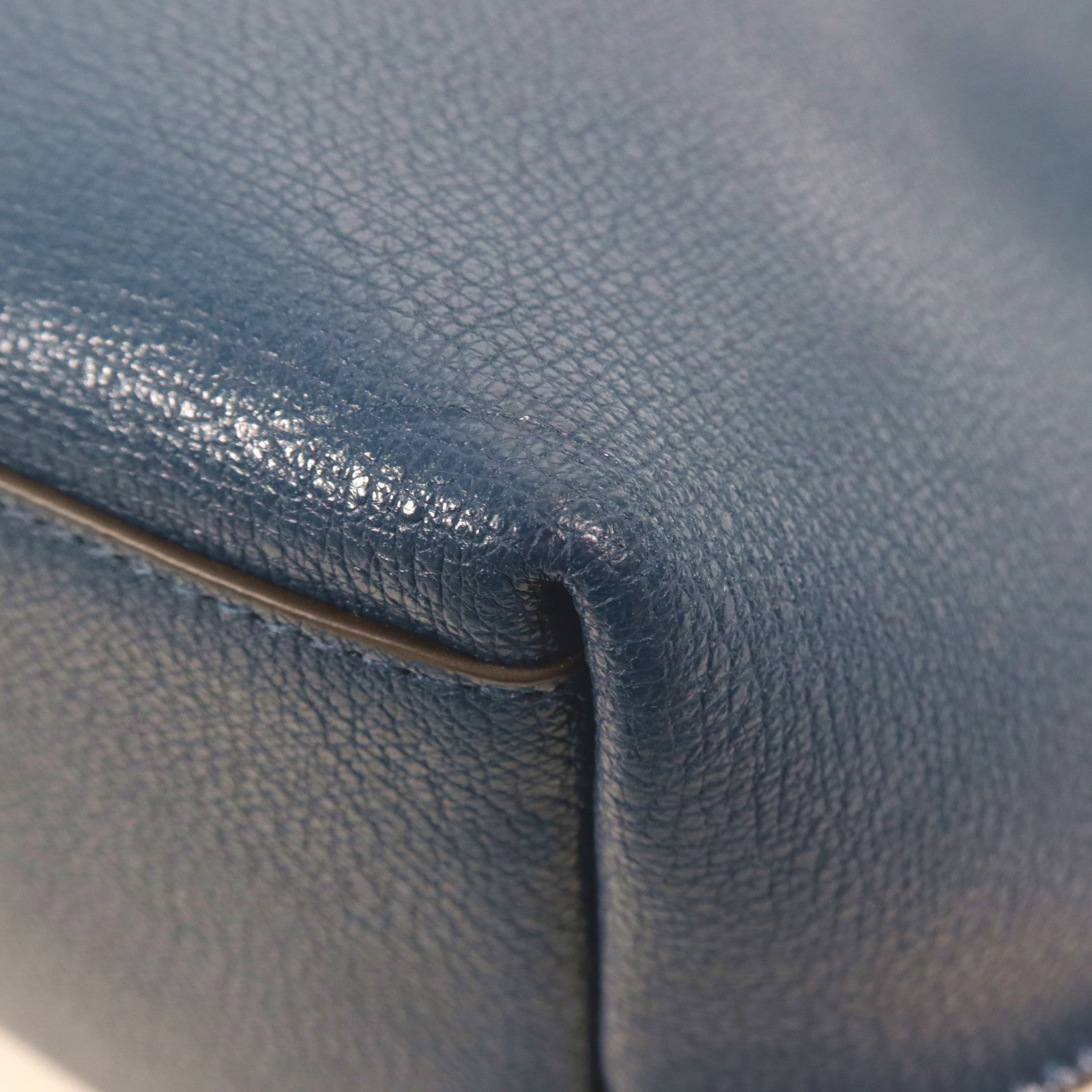 Furla 牛皮皮革Tote Bag銀扣肩背袋