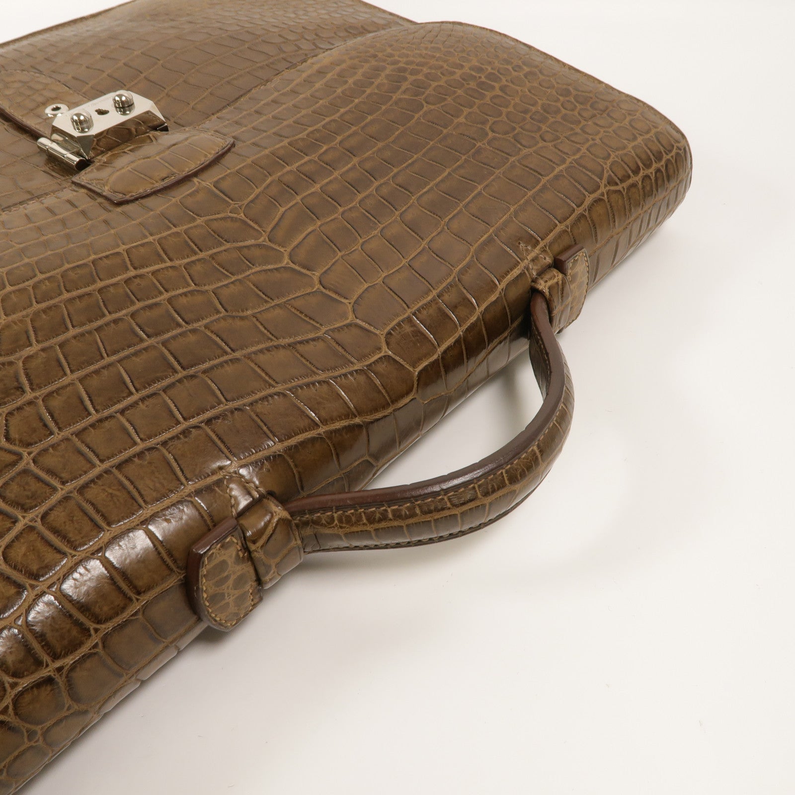 HERMES Porosus皮革Sac A Depeches 37公事包