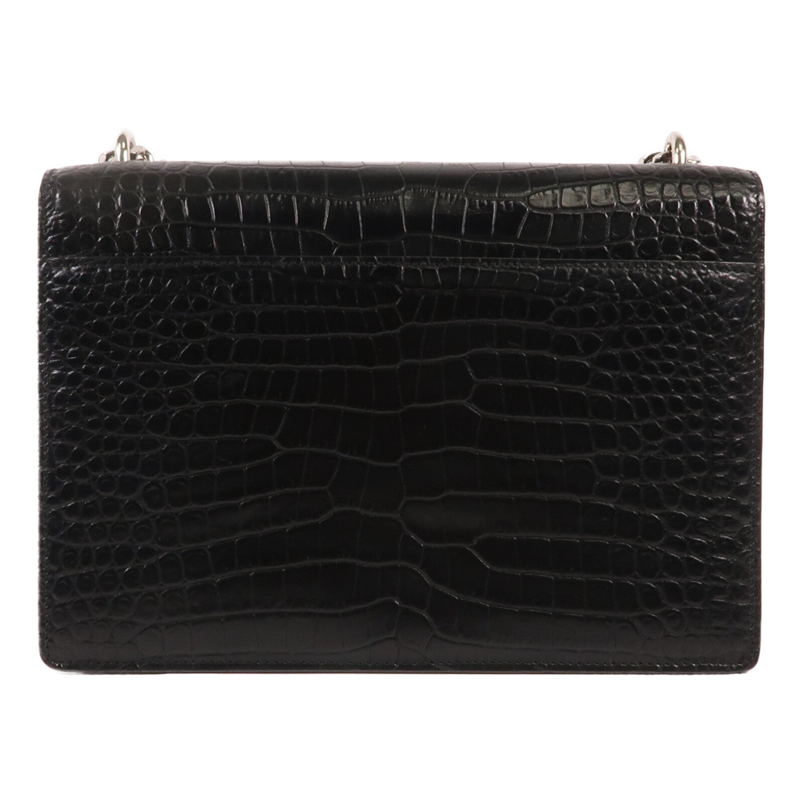 SAINT LAURENT 牛皮皮革Shoulder Bag銀扣肩背袋