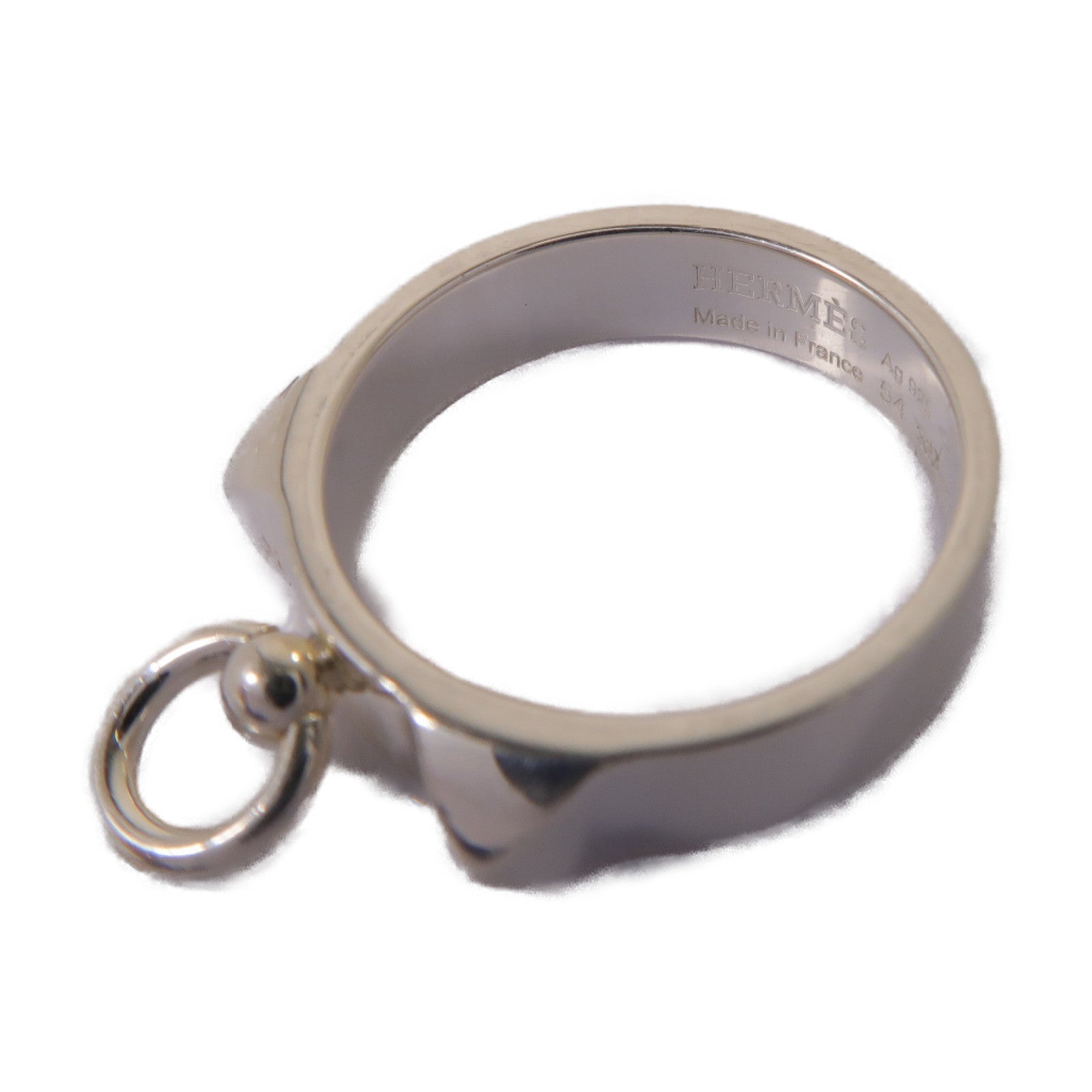 HERMES 925純銀De Chien Ring戒指Hermes#54 US#6.75