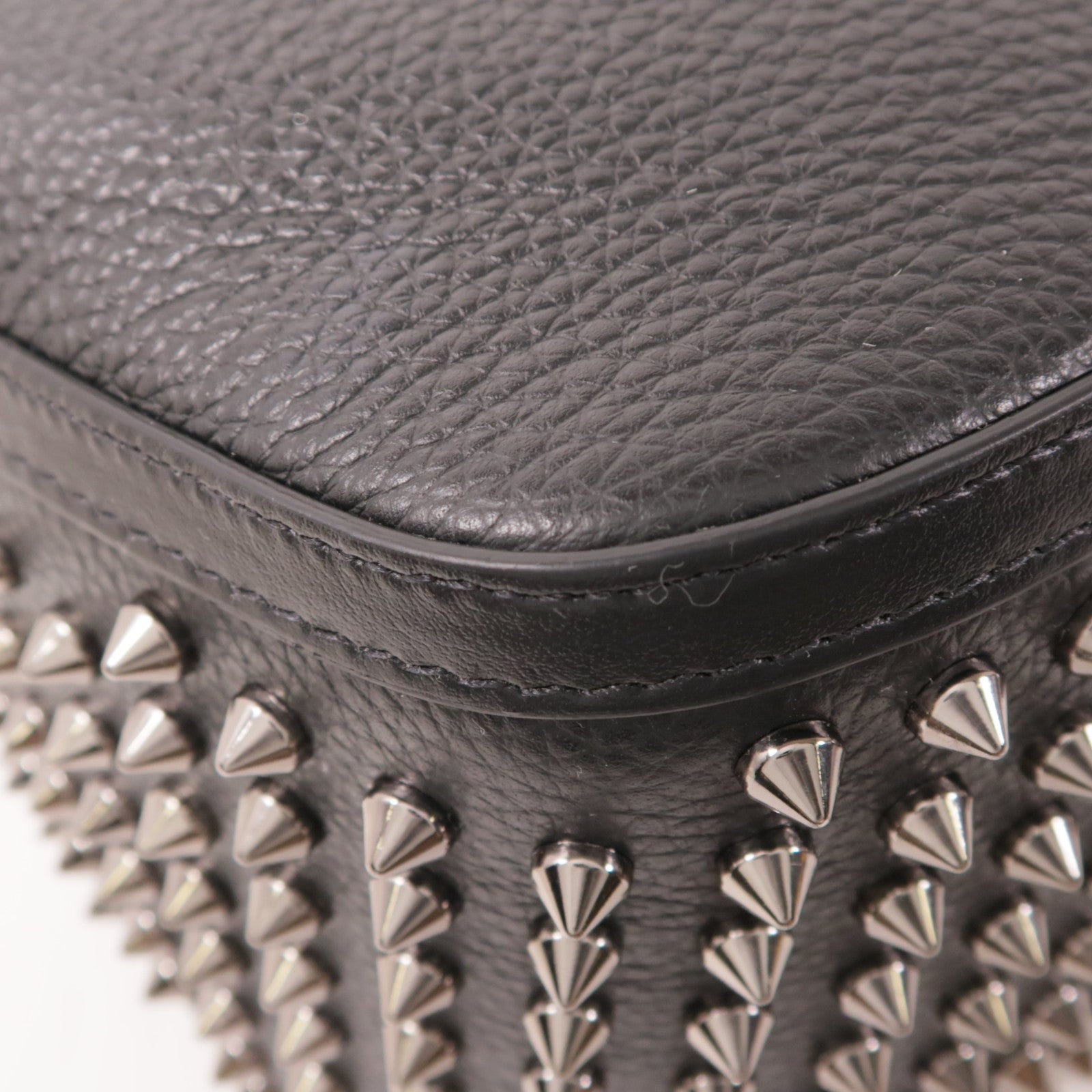 SELECTION 牛皮皮革Pouch手挽袋黑色