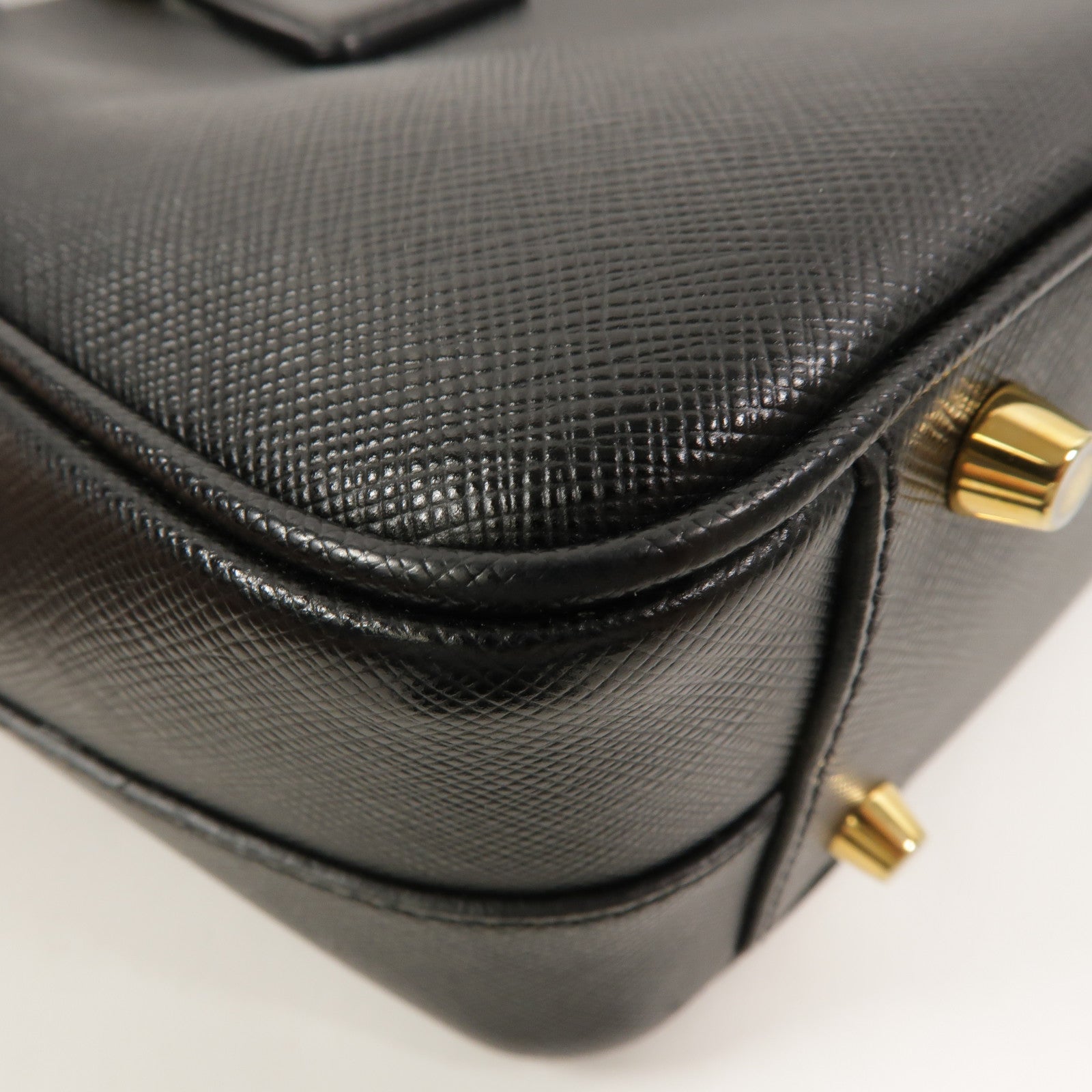 PRADA Saffiano皮革Bauletto手挽肩背兩用袋