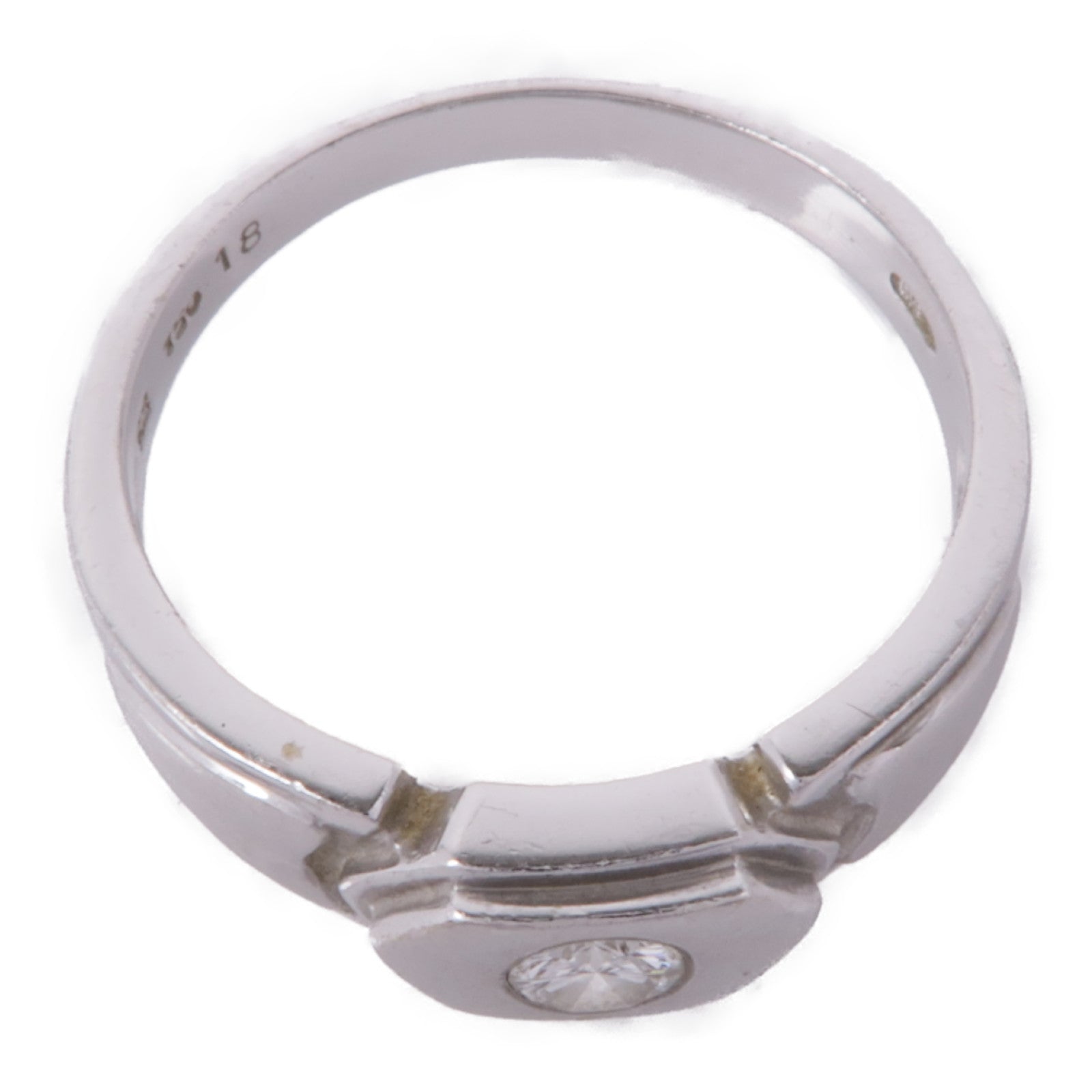 JEWELRY 【激減優惠】18K白金Diamond Ring鑽石戒指US#8.5