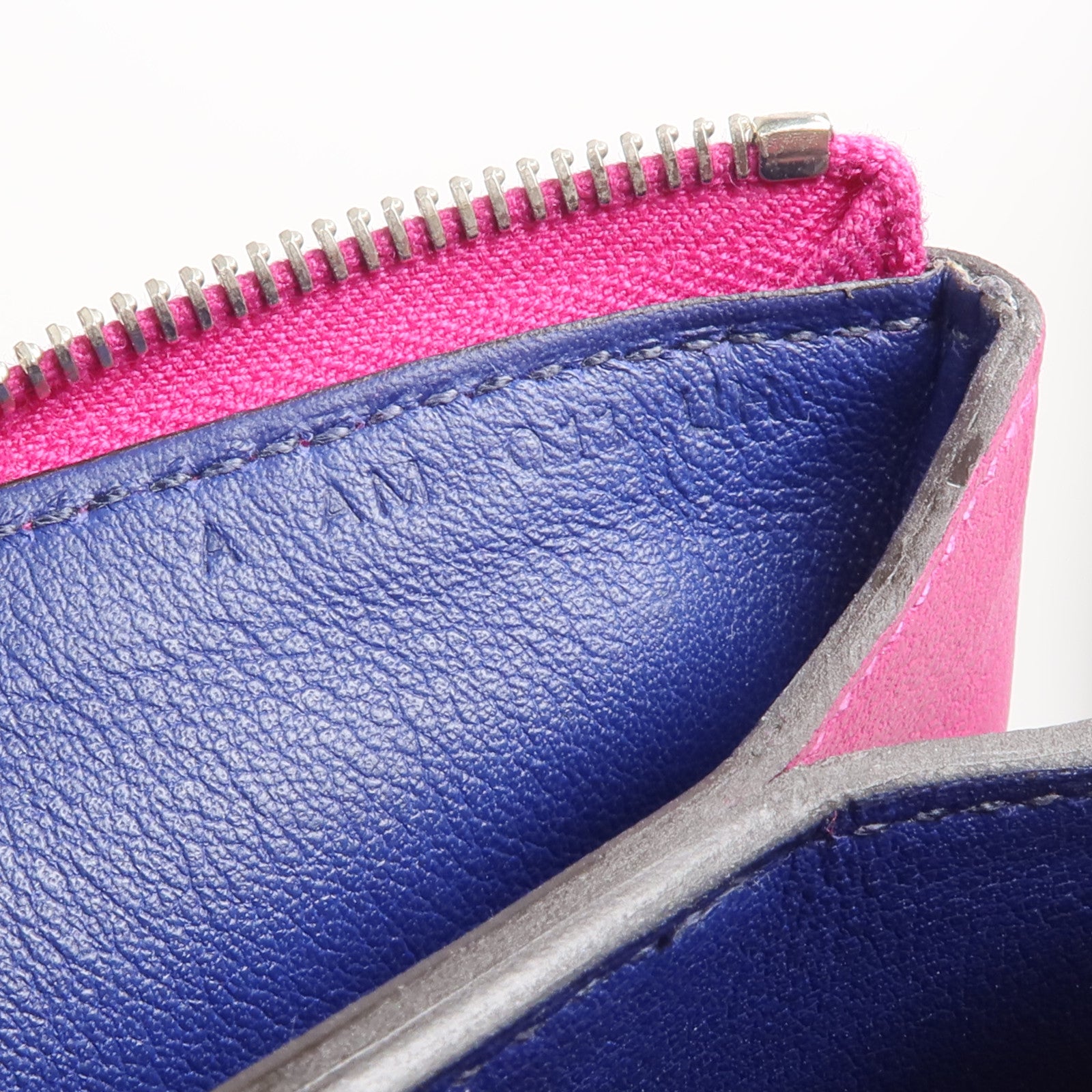 HERMES Evercolor皮革Atout 14 PM Mini Pouch手拿包Rose Purple