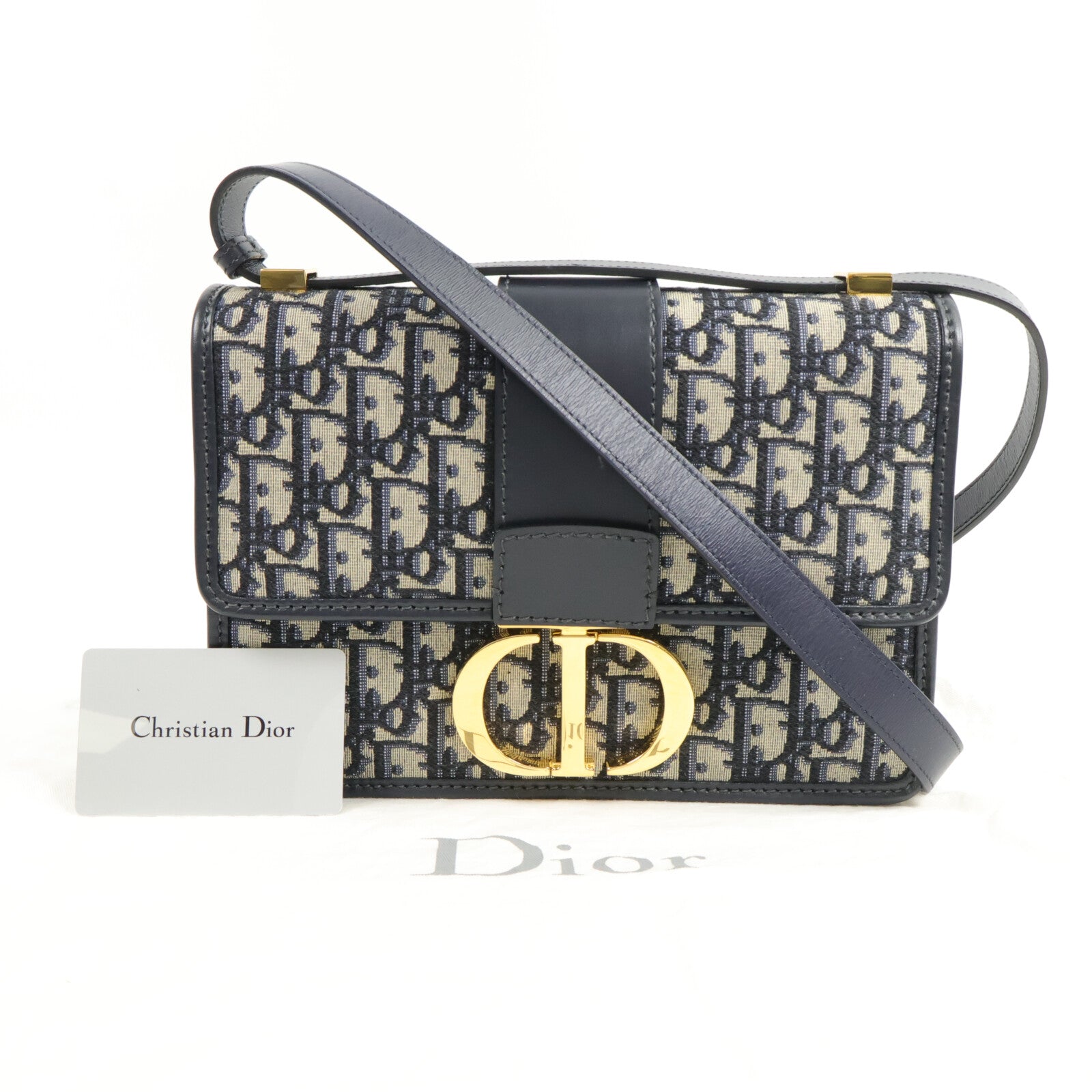 Dior 帆布Montaigne 30肩背袋