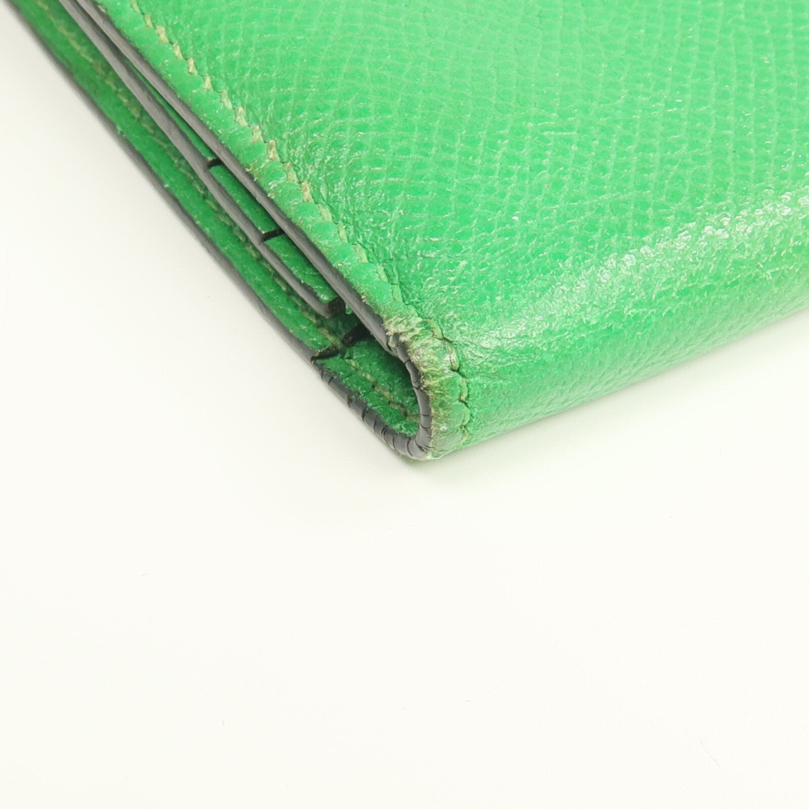 HERMES Epsom皮革Bearn Long Wallet銀扣長錢包Bambou