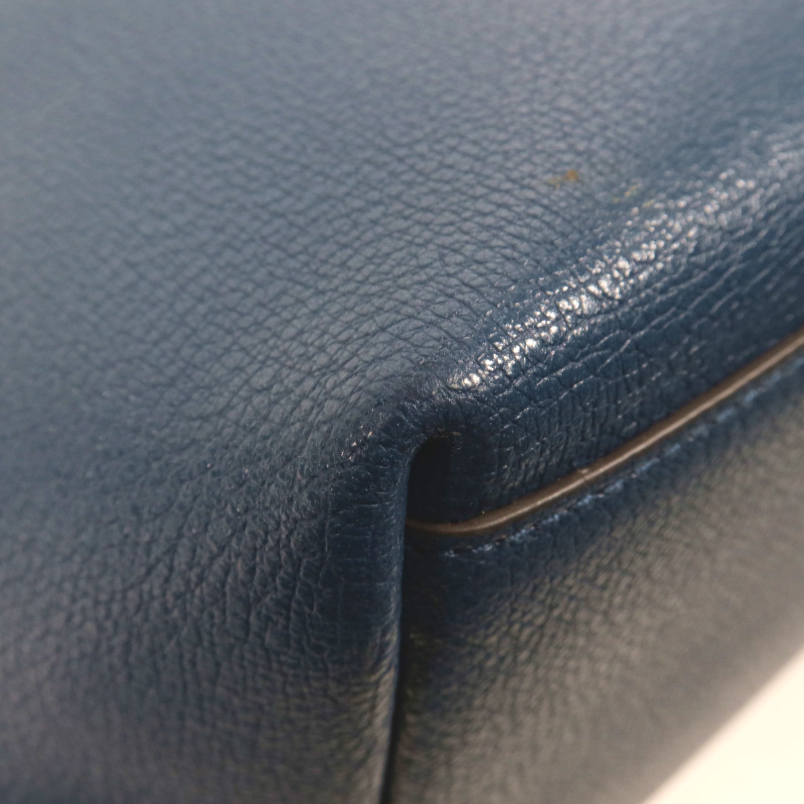 Furla 牛皮皮革Tote Bag銀扣肩背袋