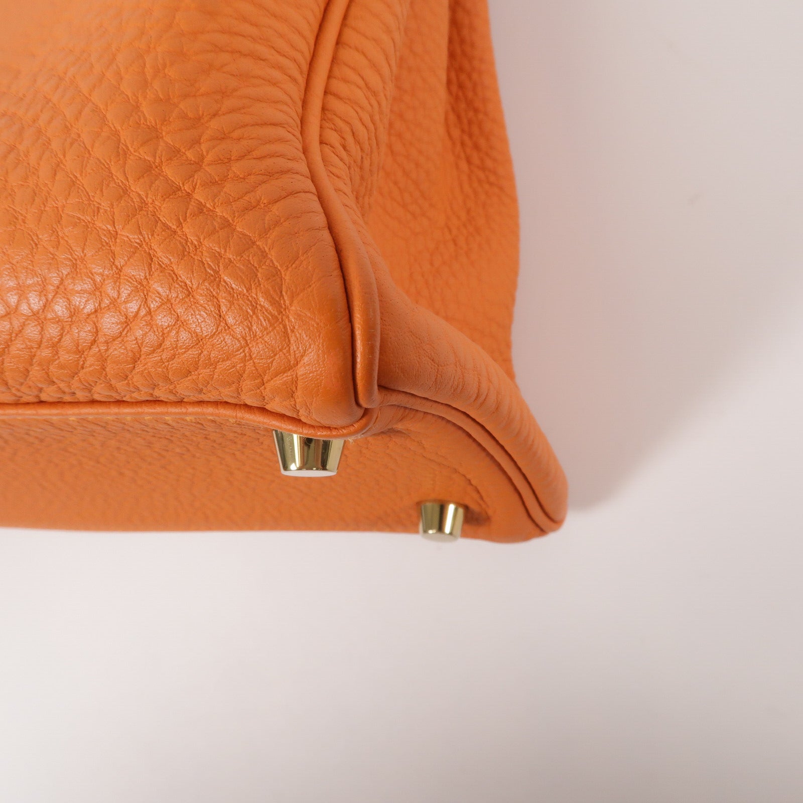 HERMES Togo皮革Kelly 28手挽肩背兩用袋Orange