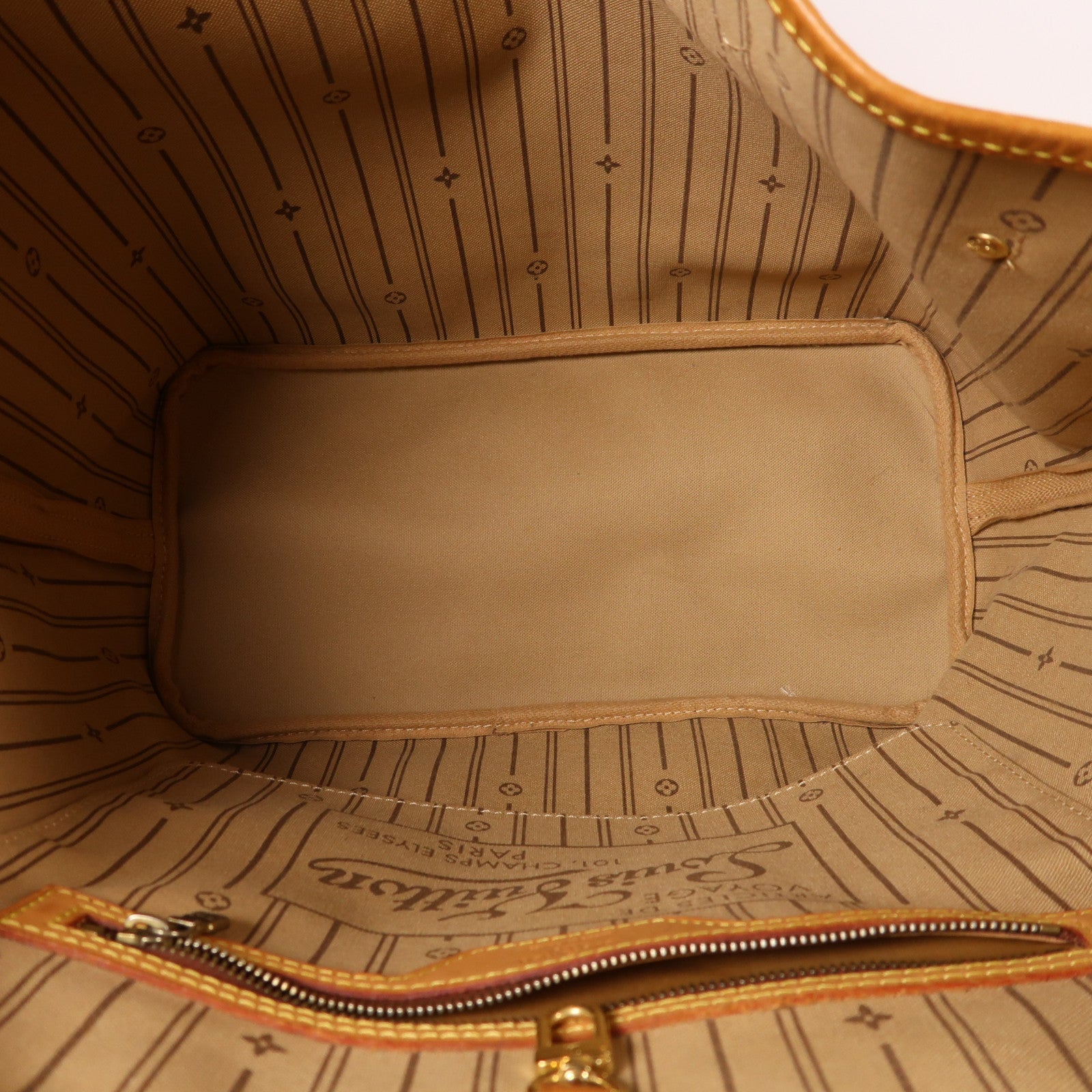 LOUIS VUITTON Monogram Neverfull MM金扣肩背袋