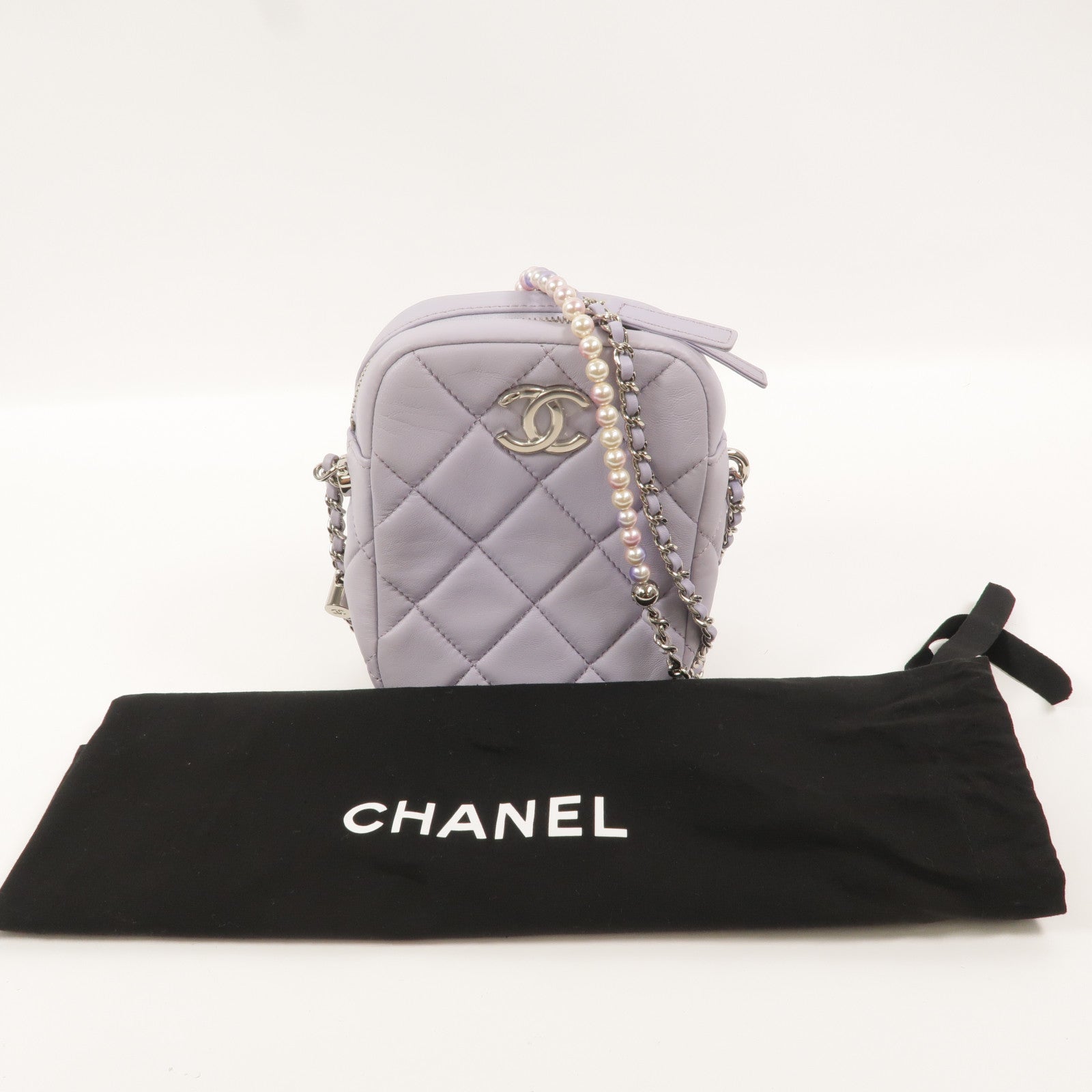 CHANEL 羊皮皮革Chain Shoulder鏈帶肩背袋