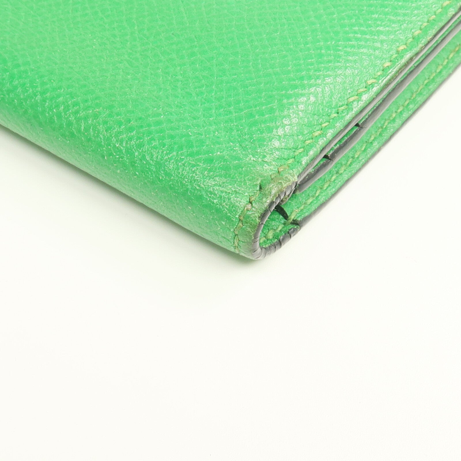HERMES Epsom皮革Bearn Long Wallet銀扣長錢包Bambou