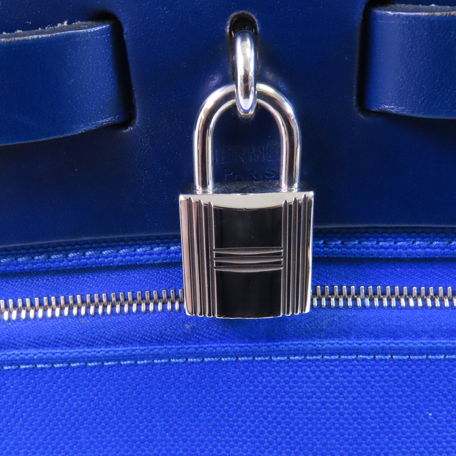 HERMES Toile H帆布Herbag PM銀扣手挽肩背兩用袋