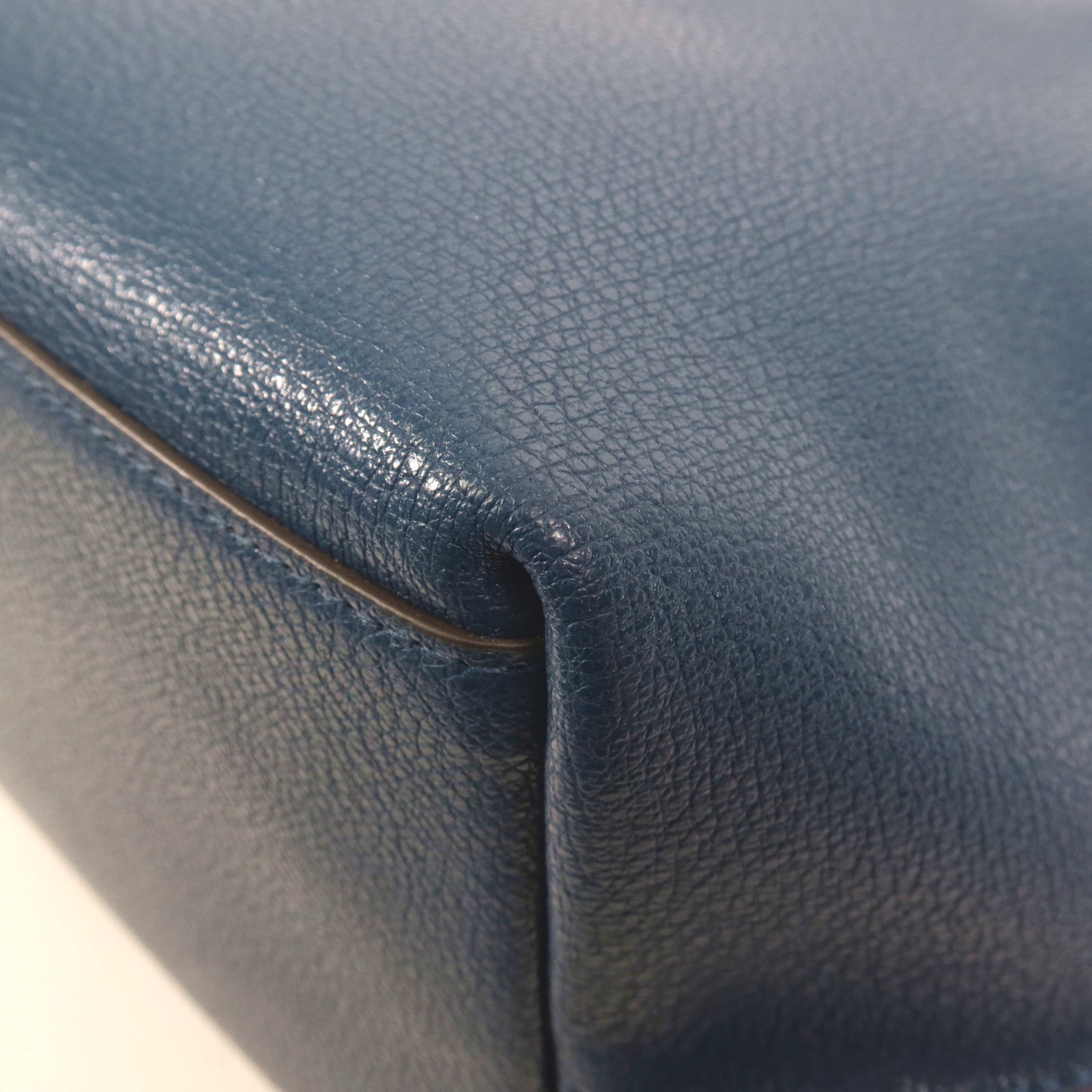 Furla 牛皮皮革Tote Bag銀扣肩背袋