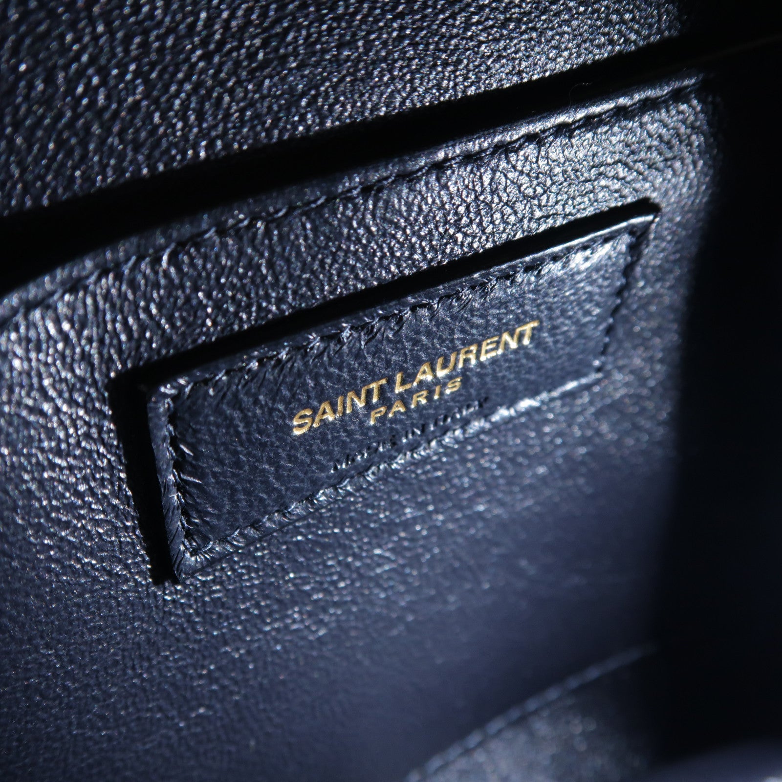 SAINT LAURENT 帆布/牛皮皮革Le Monogramme Shoulder Bag金扣肩背袋米色