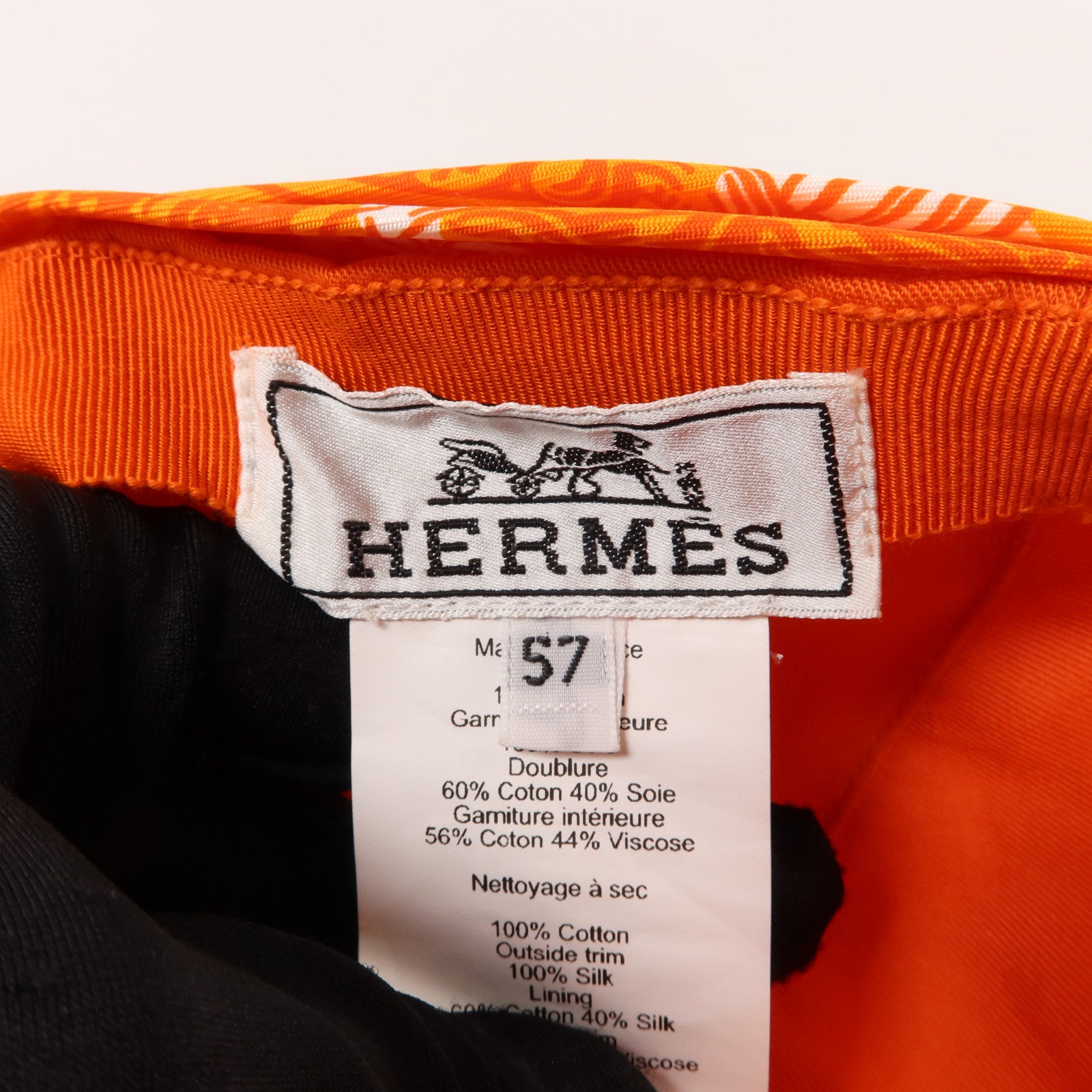 HERMES 棉質/絲質Anna Hat帽子