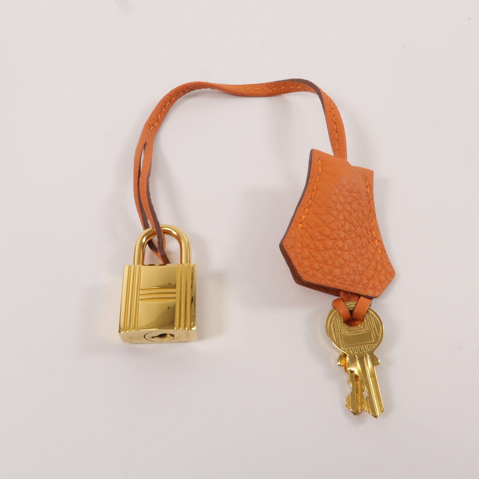 HERMES Togo皮革Kelly 28手挽肩背兩用袋Orange