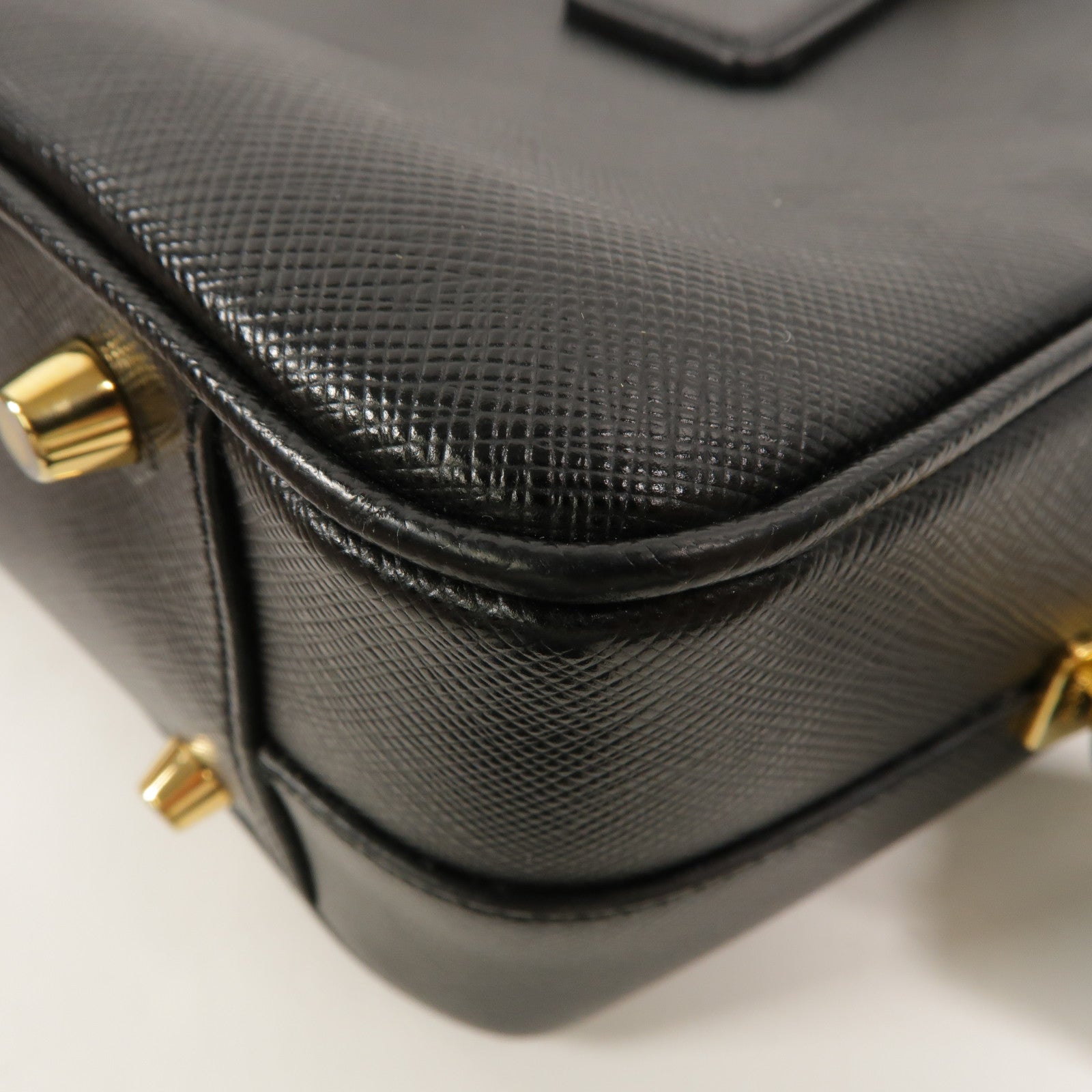 PRADA Saffiano皮革Bauletto手挽肩背兩用袋