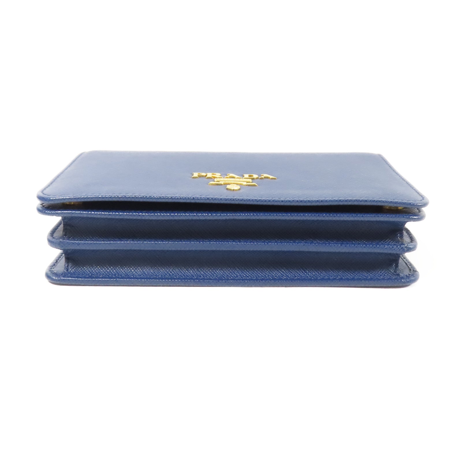 PRADA 牛皮皮革Chain Shoulder Bag金扣鏈帶肩背袋