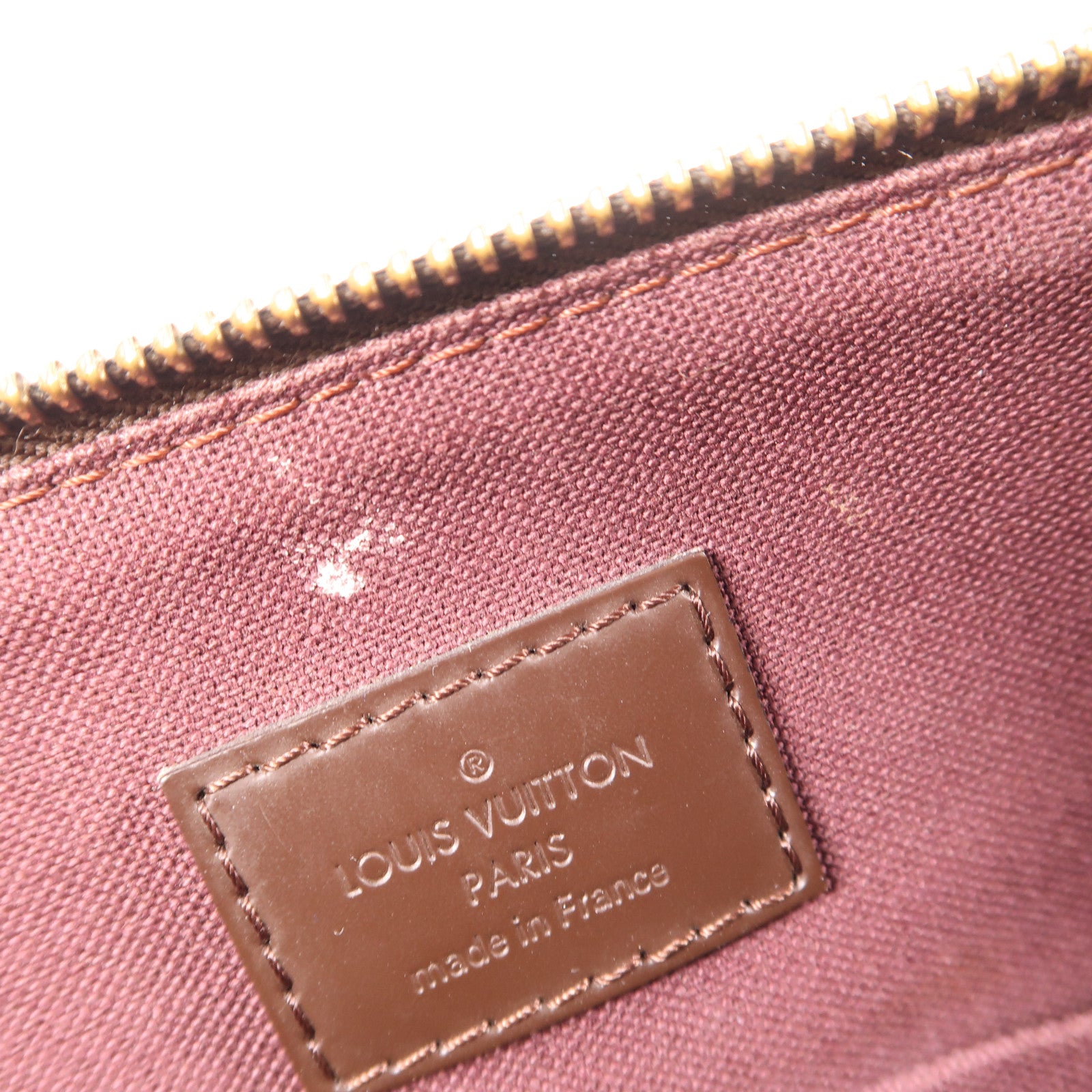 LOUIS VUITTON Damier Iena PM金扣肩背袋