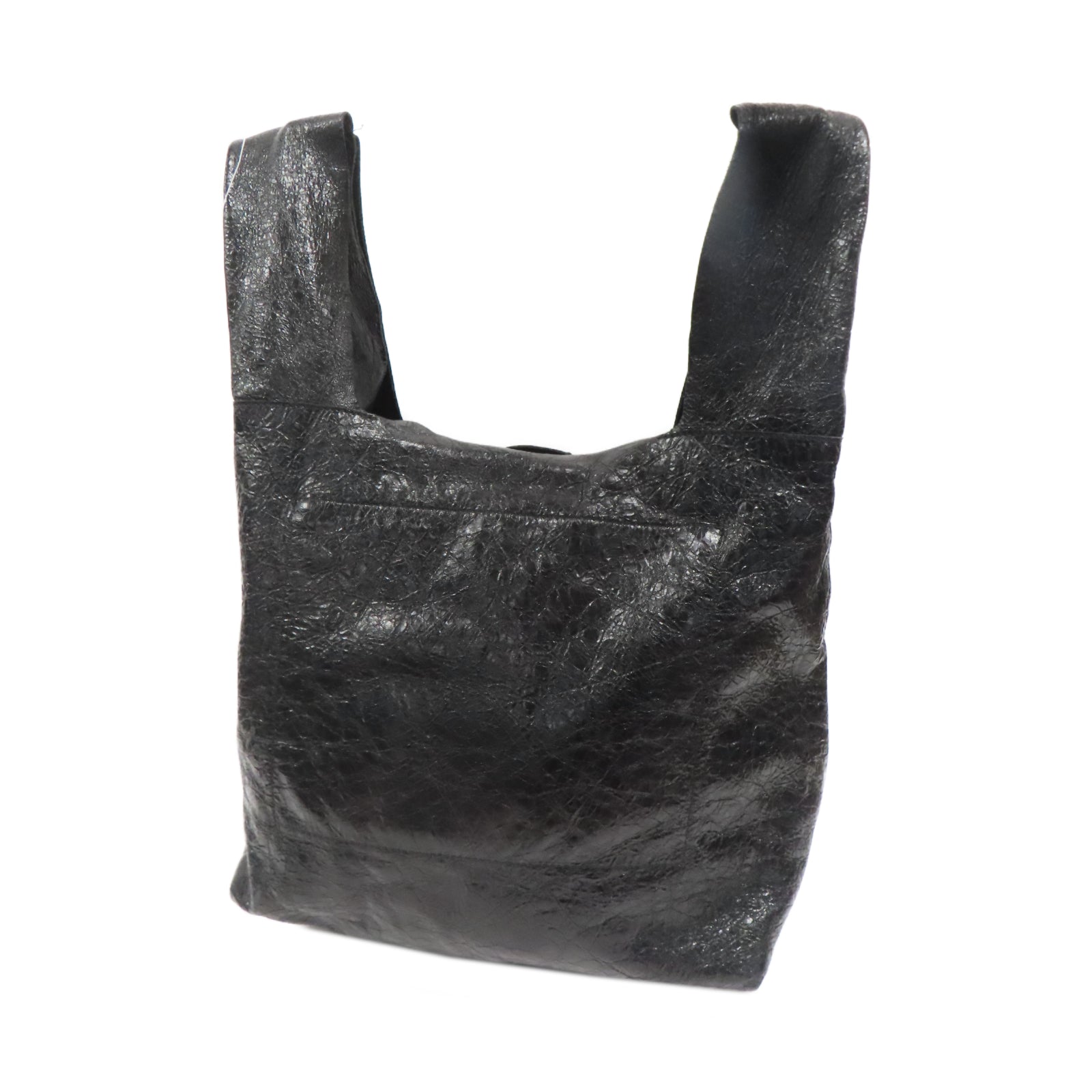 BALENCIAGA **【激減優惠】牛皮皮革Le Cagole Tote Bag銀扣手挽袋黑色