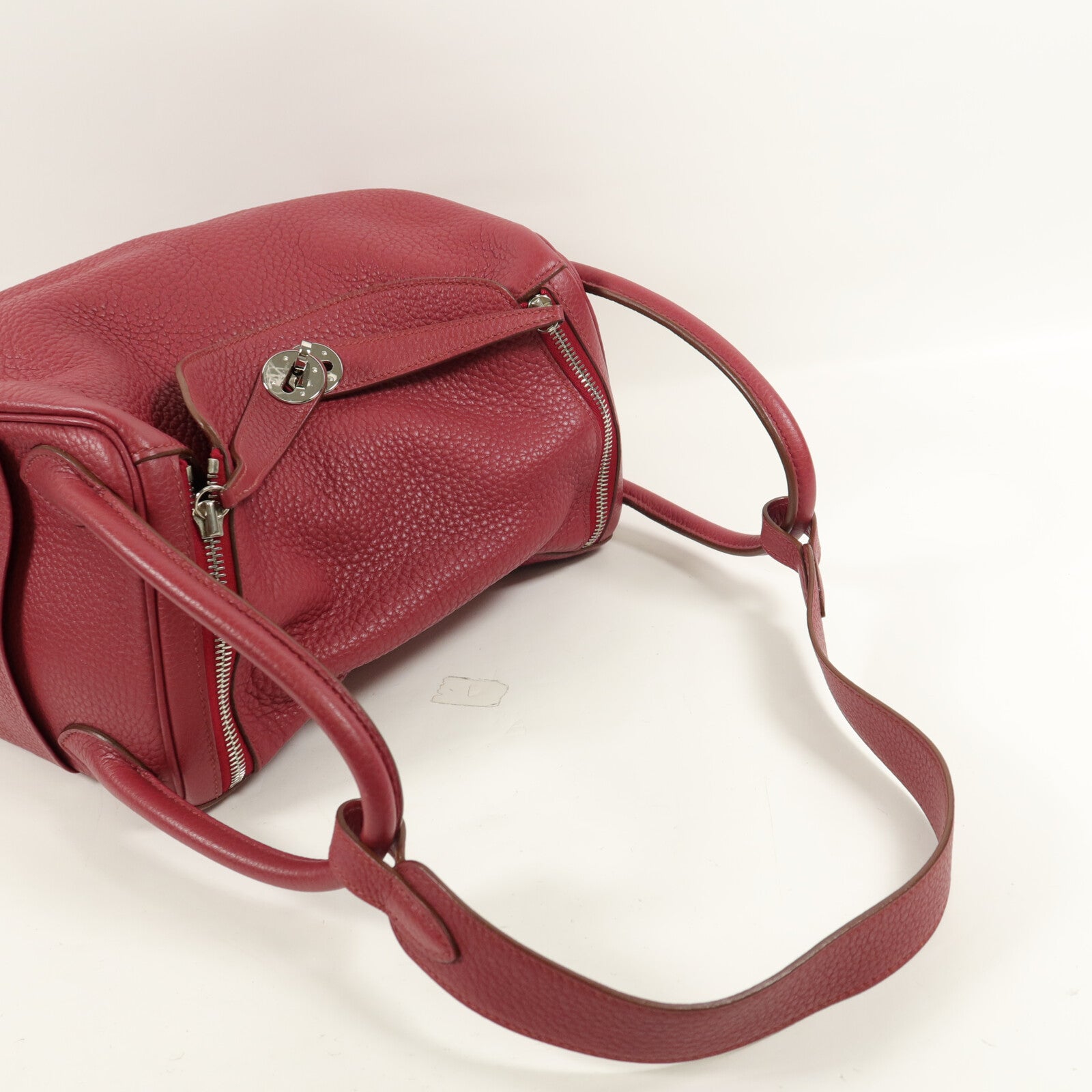 HERMES Clemence皮革Lindy 30肩背袋Ruby