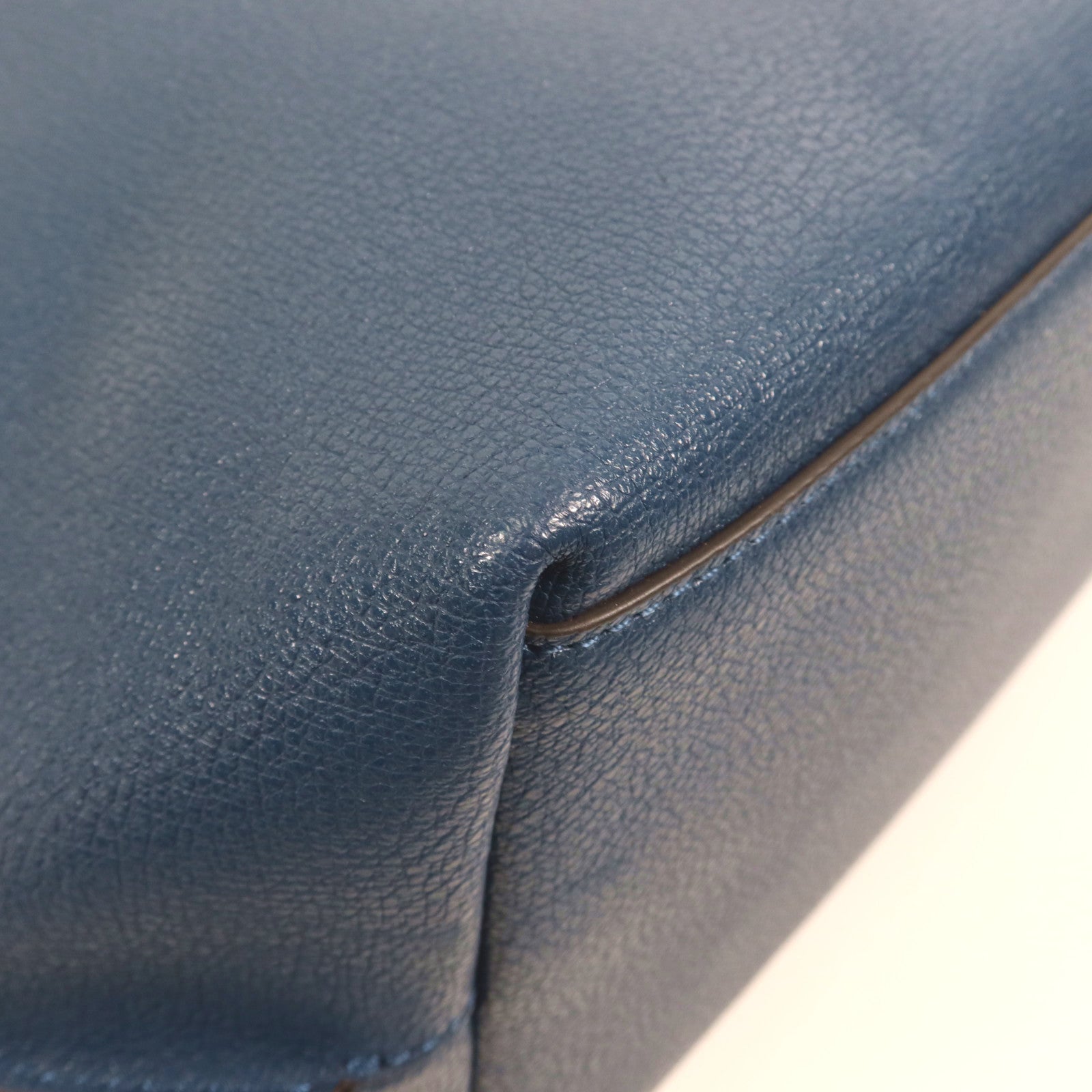 Furla 牛皮皮革Tote Bag銀扣肩背袋