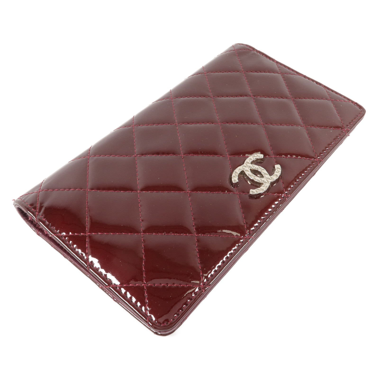 CHANEL 漆皮皮革Long Wallet長錢包