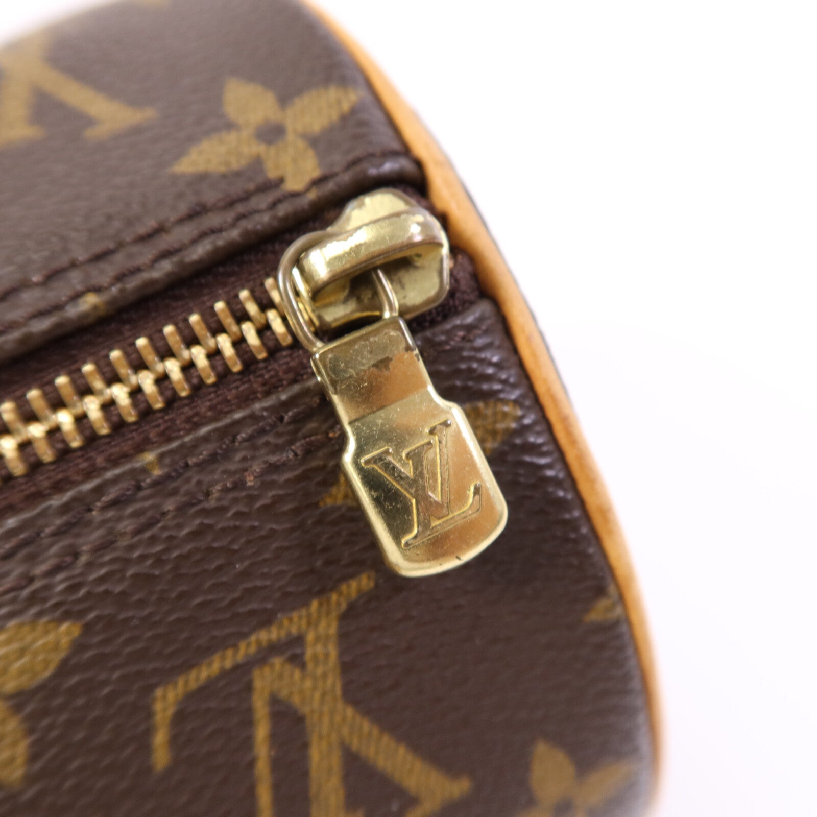 LOUIS VUITTON Monogram Papillon GM金扣手挽袋
