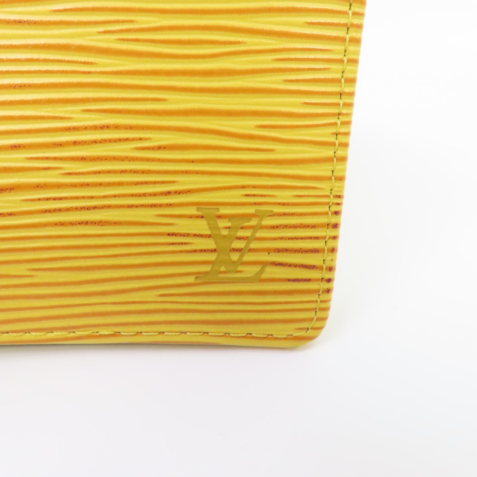 LOUIS VUITTON Epi Macro Wallet金扣錢包橙色/紫色