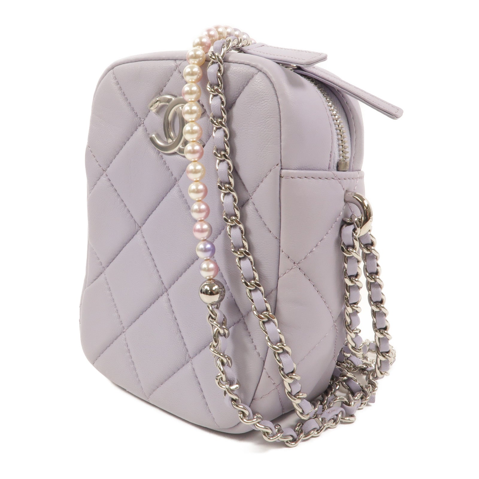 CHANEL 羊皮皮革Chain Shoulder鏈帶肩背袋