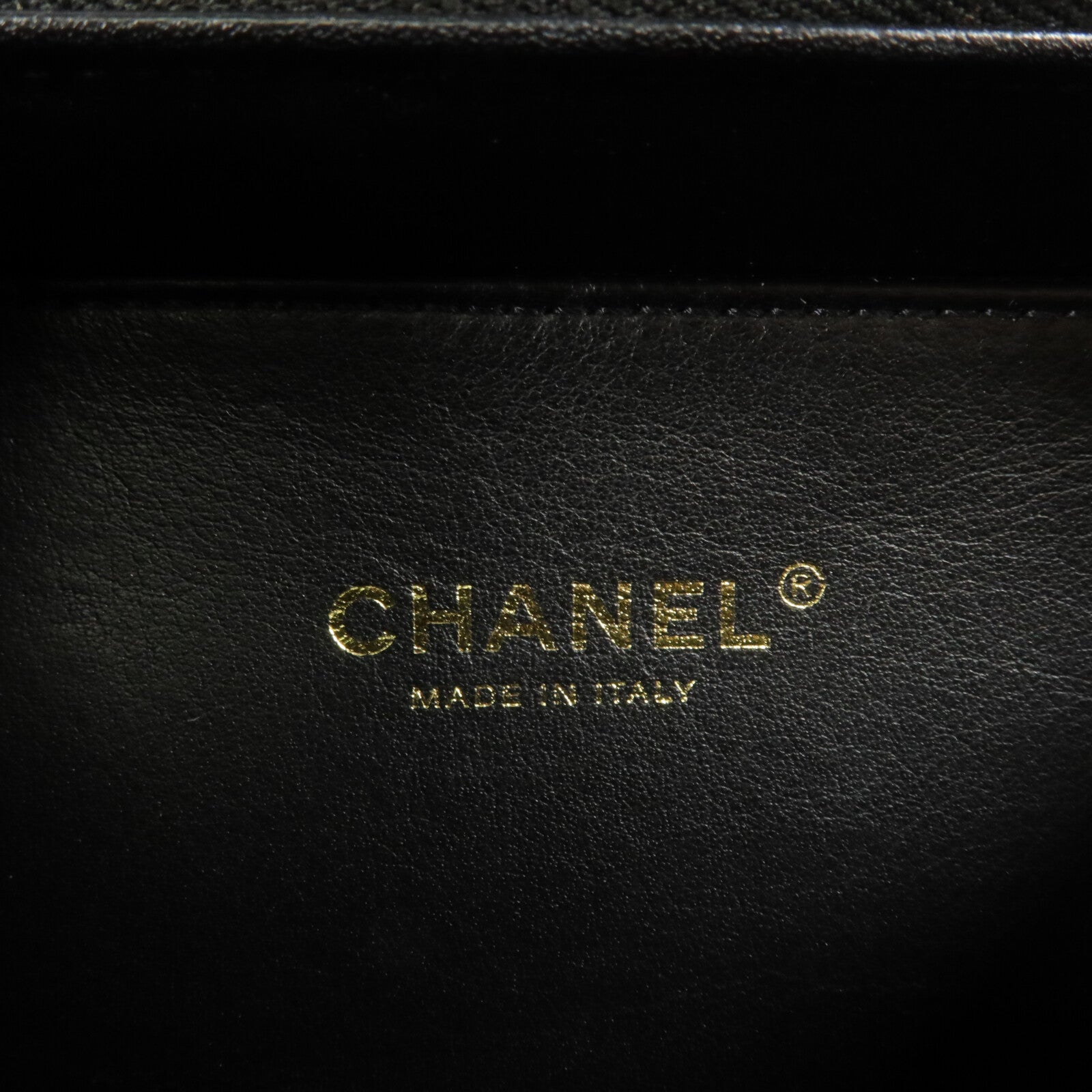 CHANEL 牛皮皮革Vanity Case鏈帶手挽肩背兩用袋