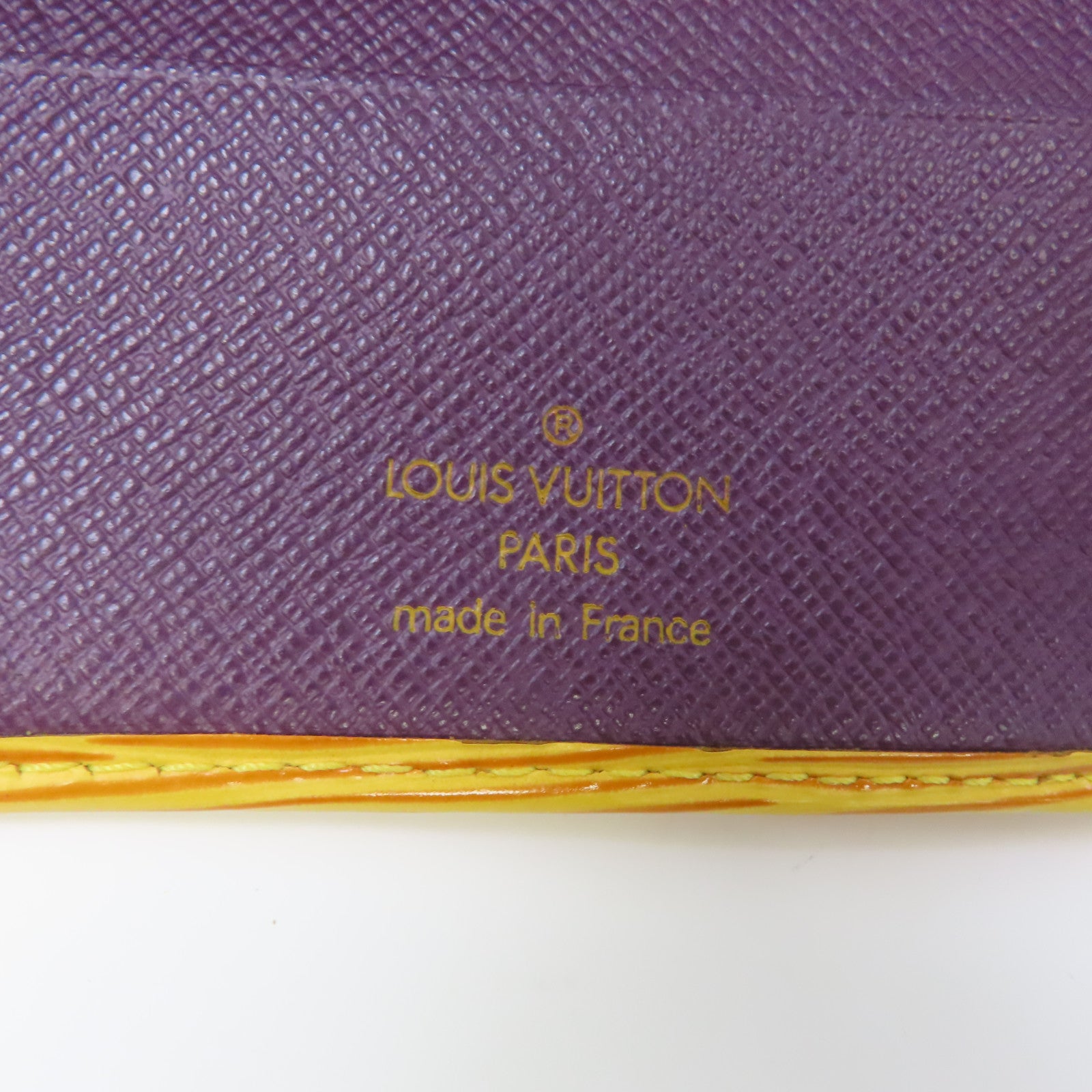 LOUIS VUITTON Epi Macro Wallet金扣錢包橙色/紫色