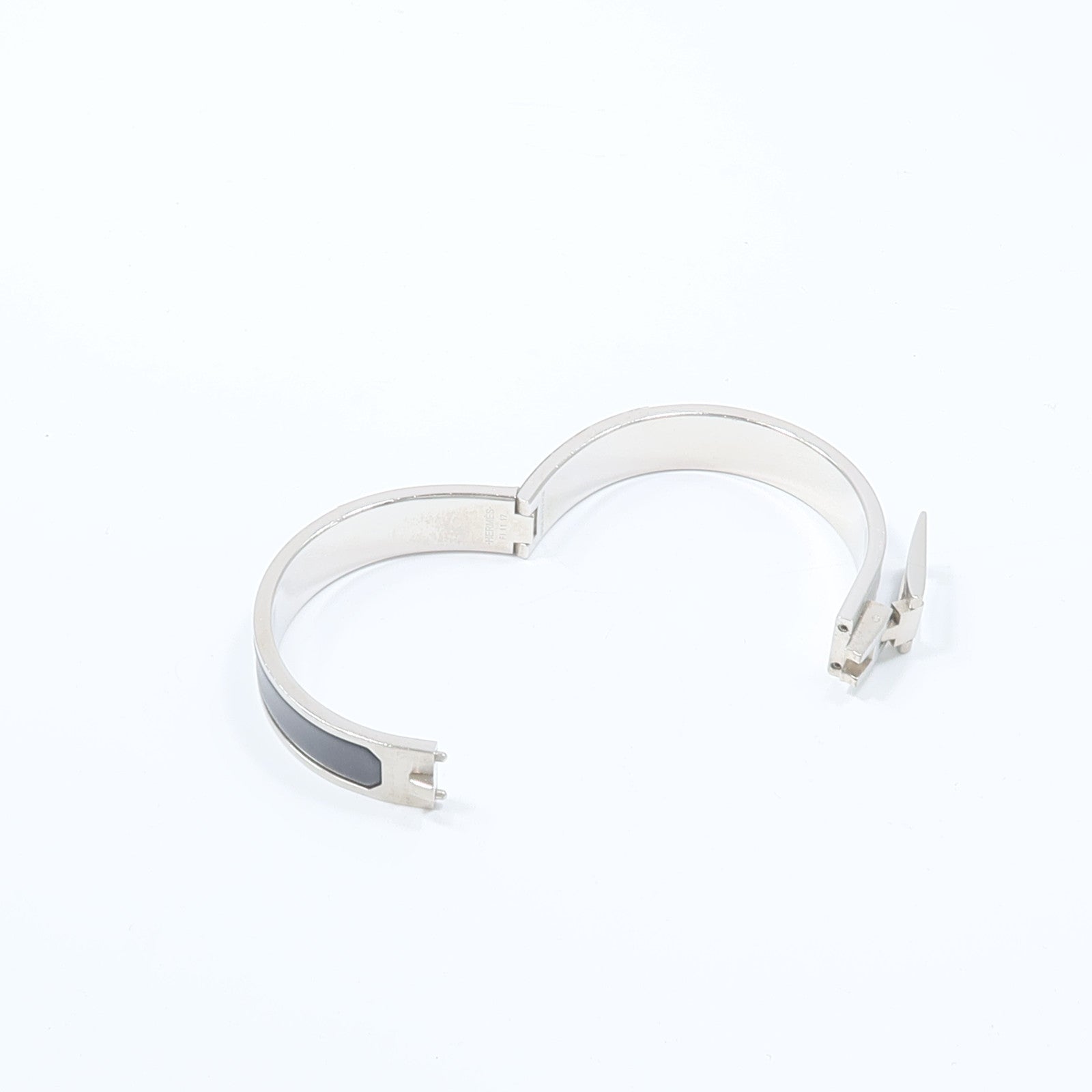 HERMES 琺瑯/金屬Jet Bracelet銀扣手鏈