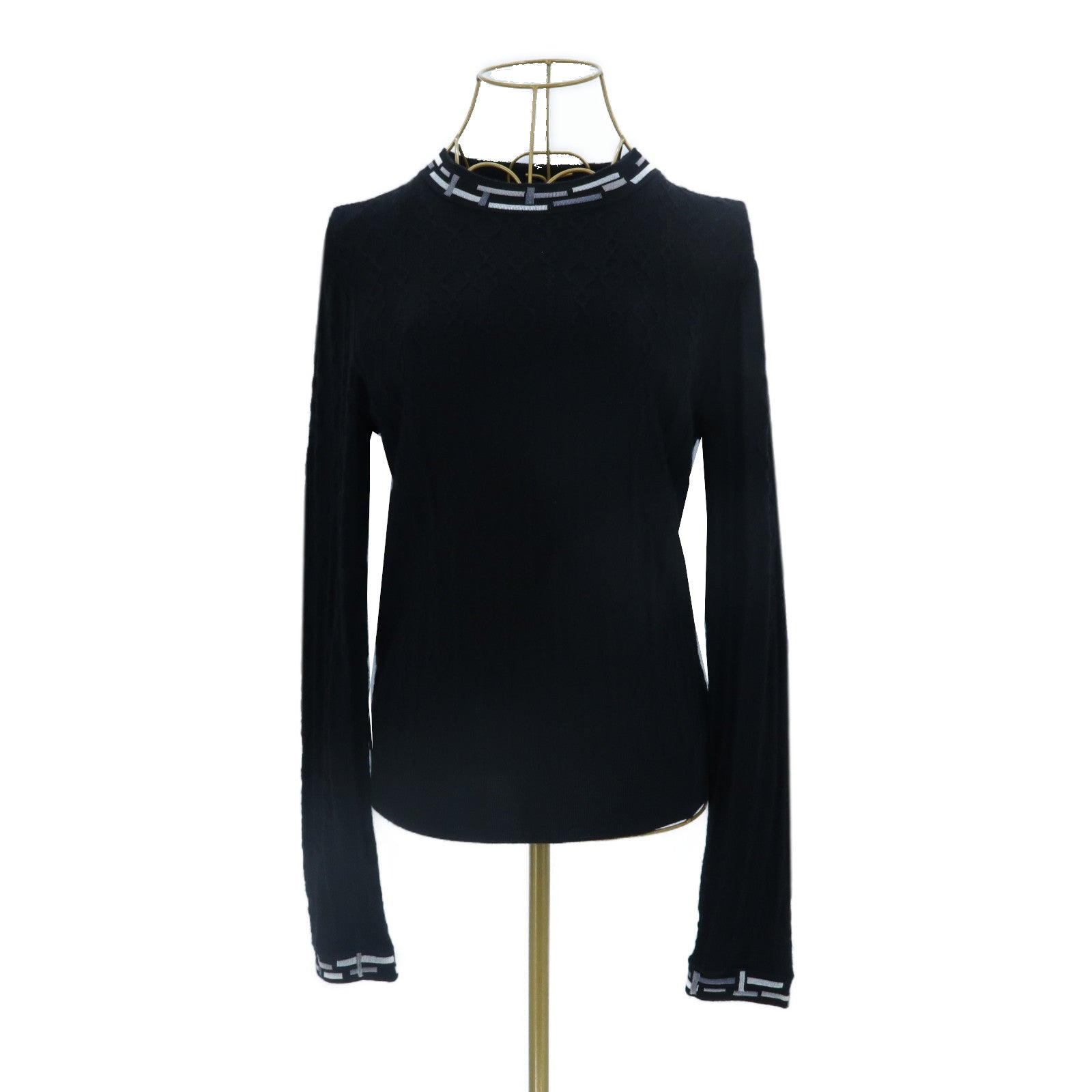 HERMES Cashmere/Silk Do Re Boucles Knit Top針織