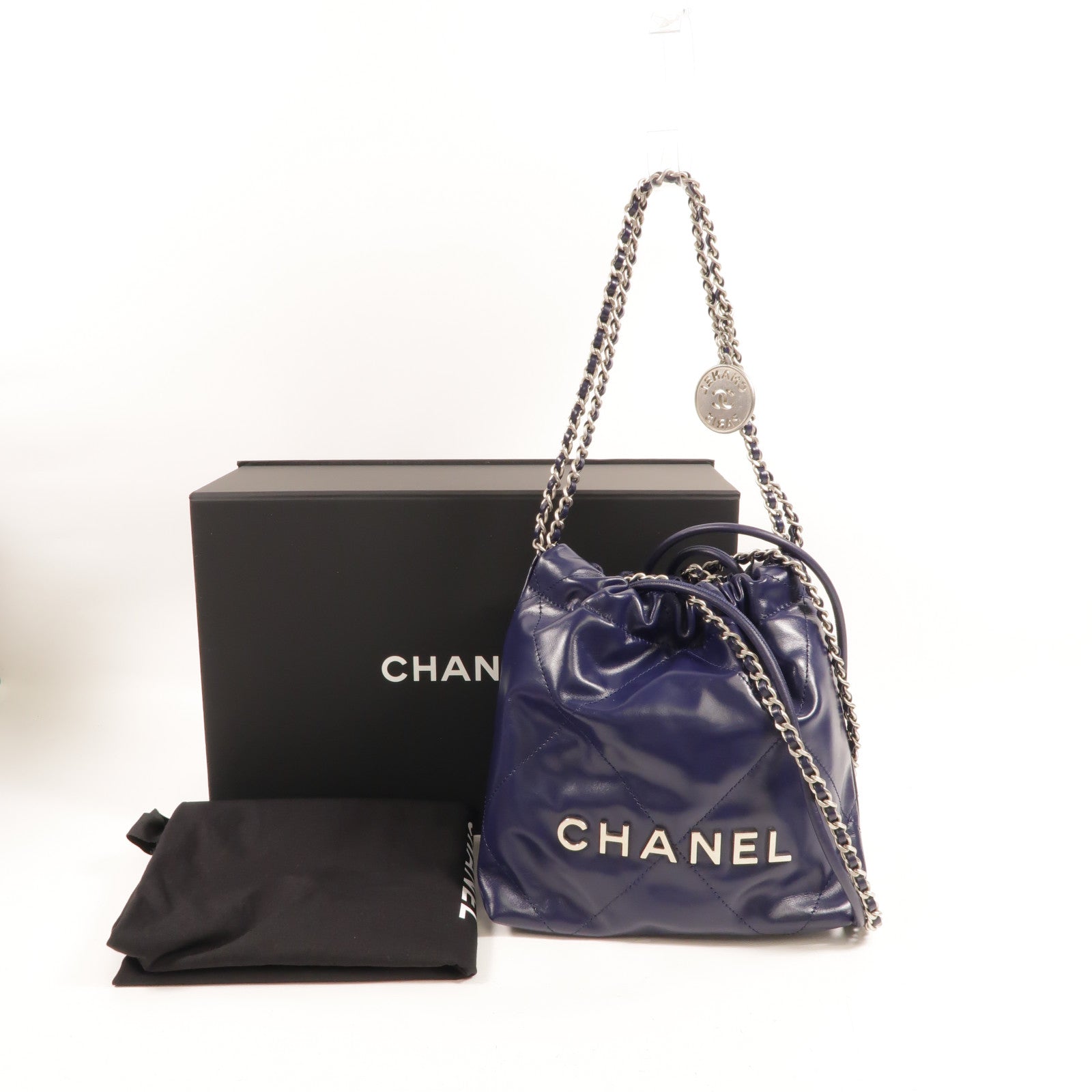 CHANEL 牛皮皮革Chanel 22 Mini手挽肩背兩用袋