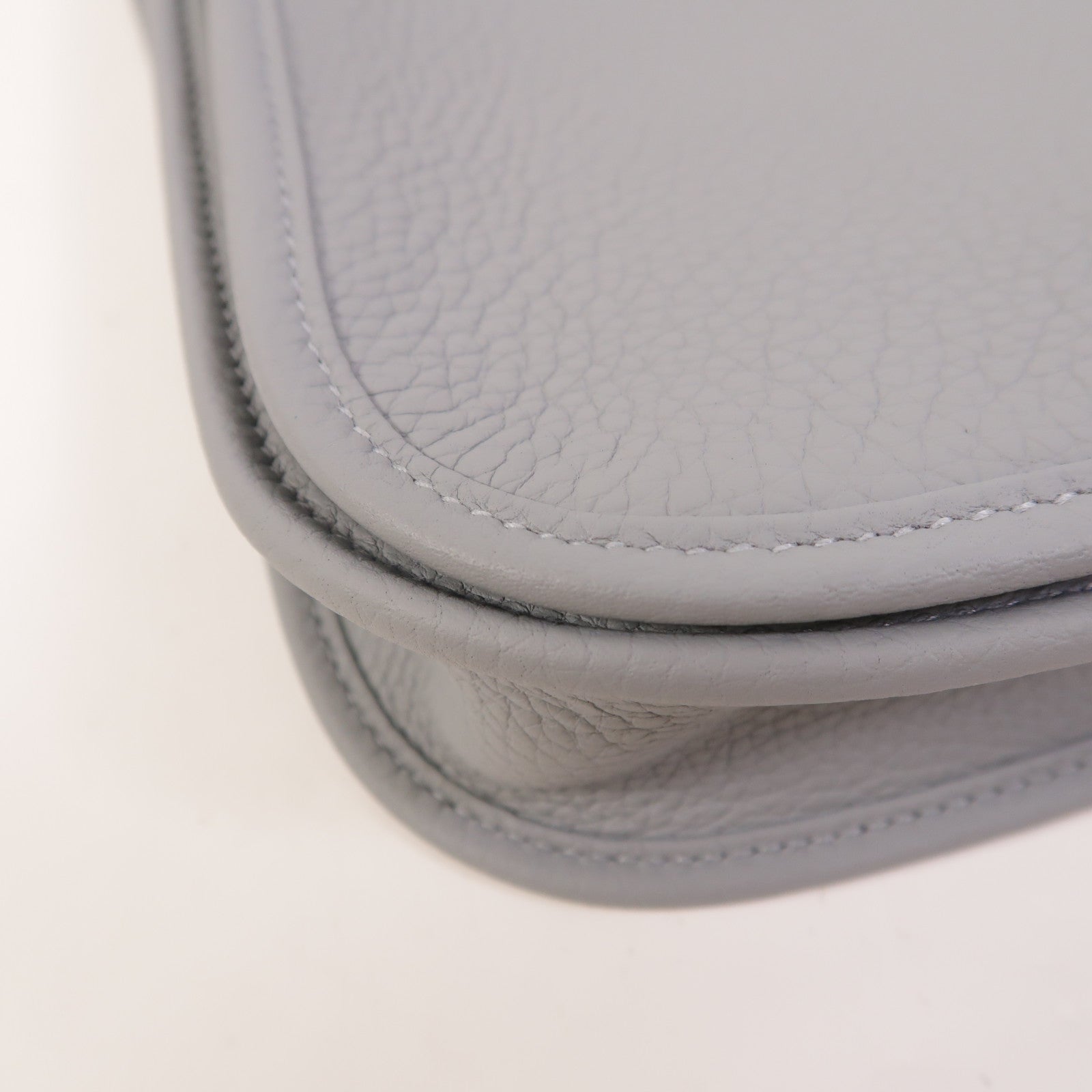 HERMES Clemence皮革Evelyne 23肩背袋Gris Pantin
