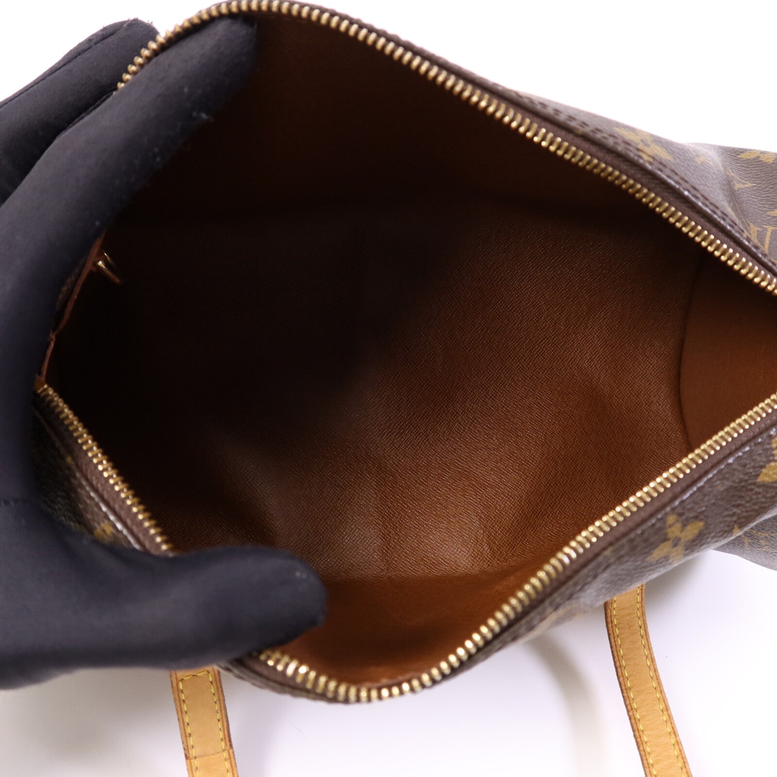 LOUIS VUITTON Monogram Papillon GM金扣手挽袋