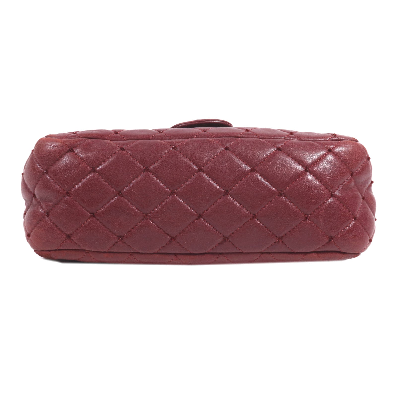 CHANEL 牛皮皮革Chain Shoulder銀扣鏈帶肩背袋