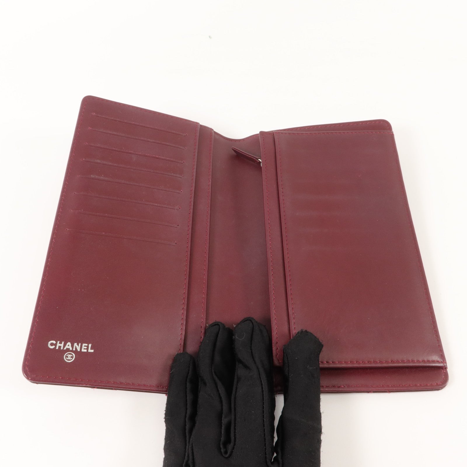 CHANEL 漆皮皮革Long Wallet長錢包