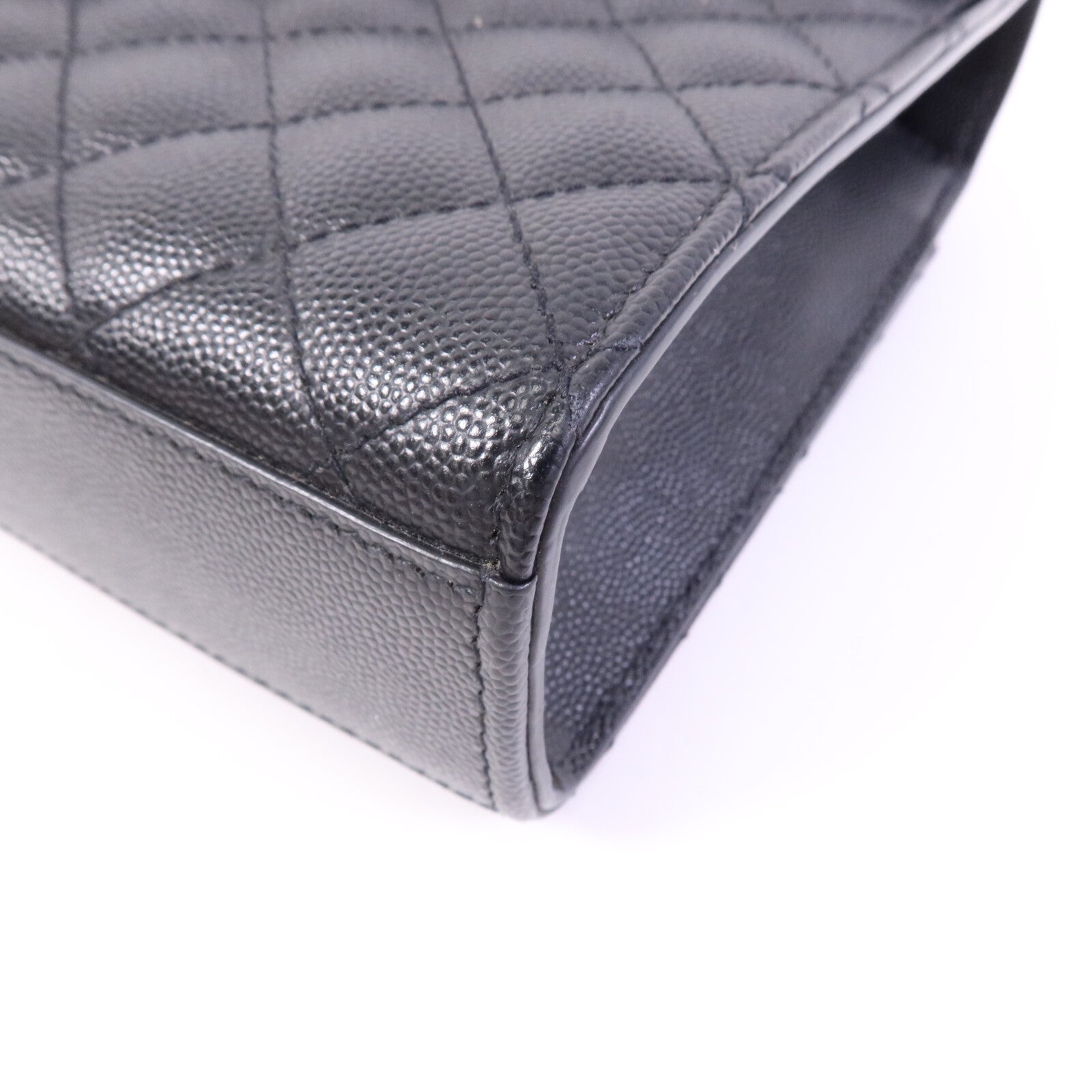SAINT LAURENT 牛皮皮革Envelope Medium銀扣鏈帶肩背袋