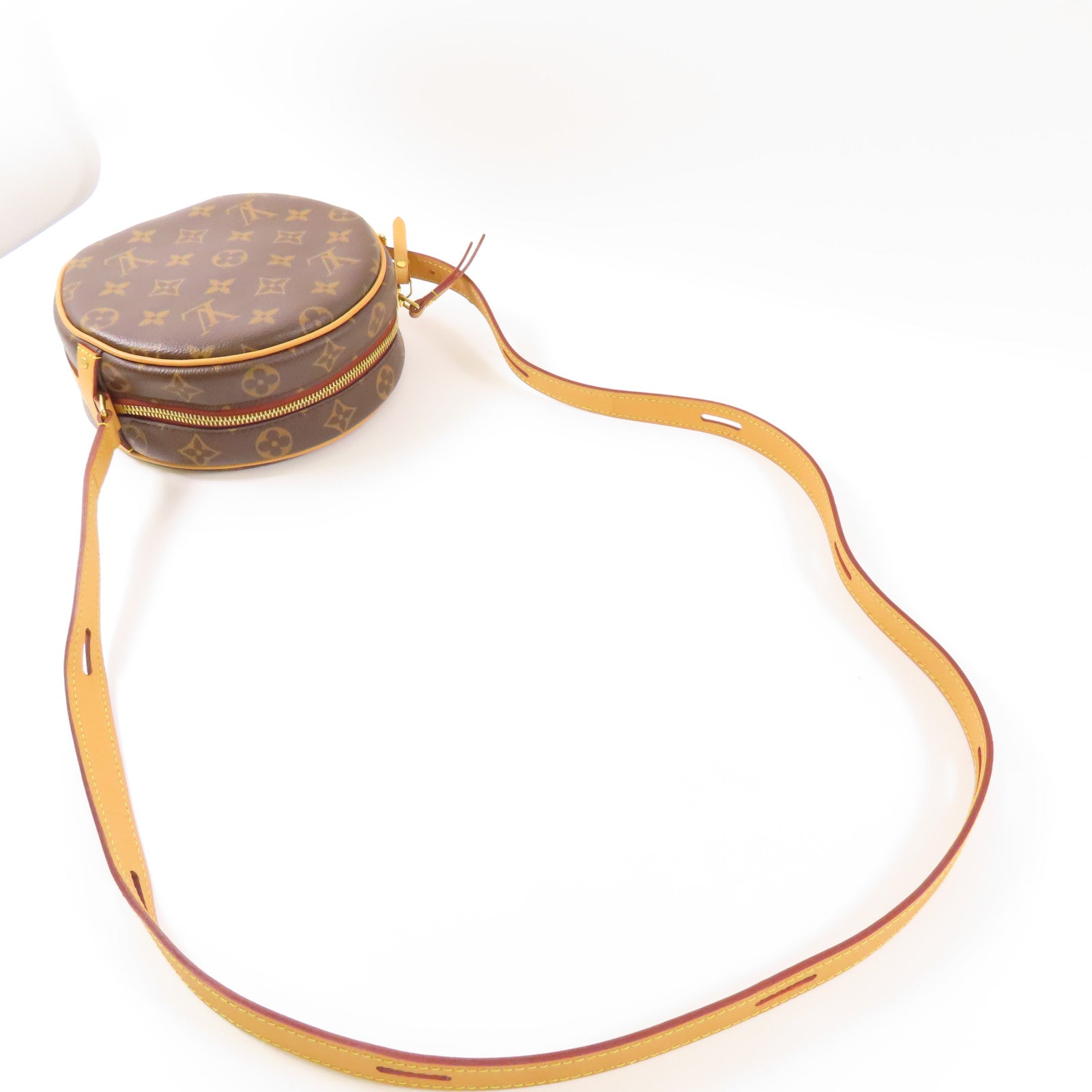 LOUIS VUITTON LV GHW Boite Chapeau Souple PM Shoulder Bag M45578 Monogram Brown