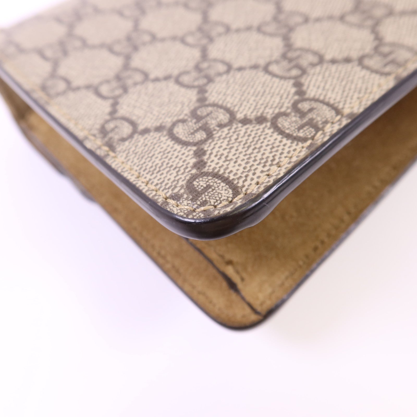 GUCCI 塗層帆布Dionysus Shoulder Bag銀扣鏈帶肩背袋