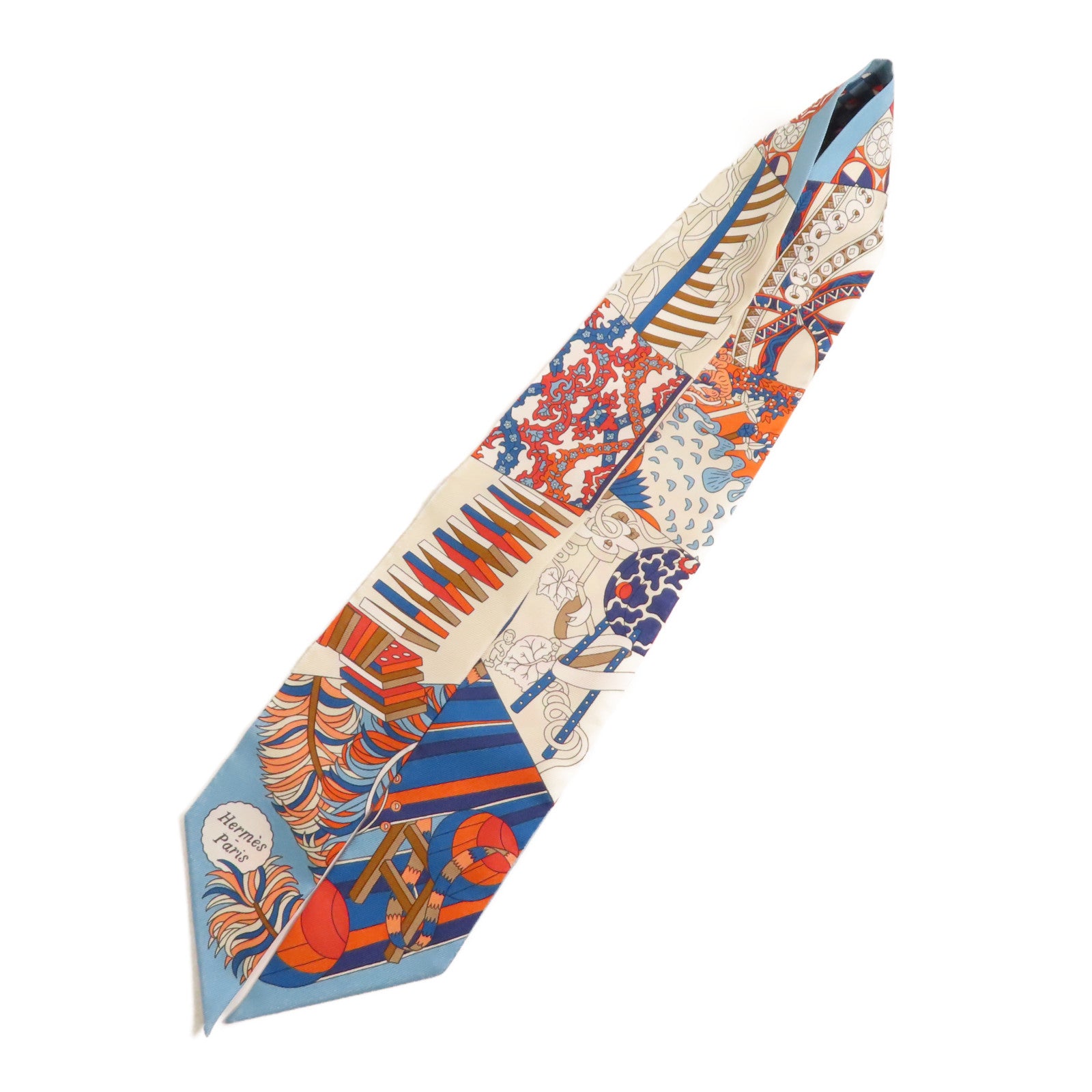 HERMES 絲質Twilly絲巾