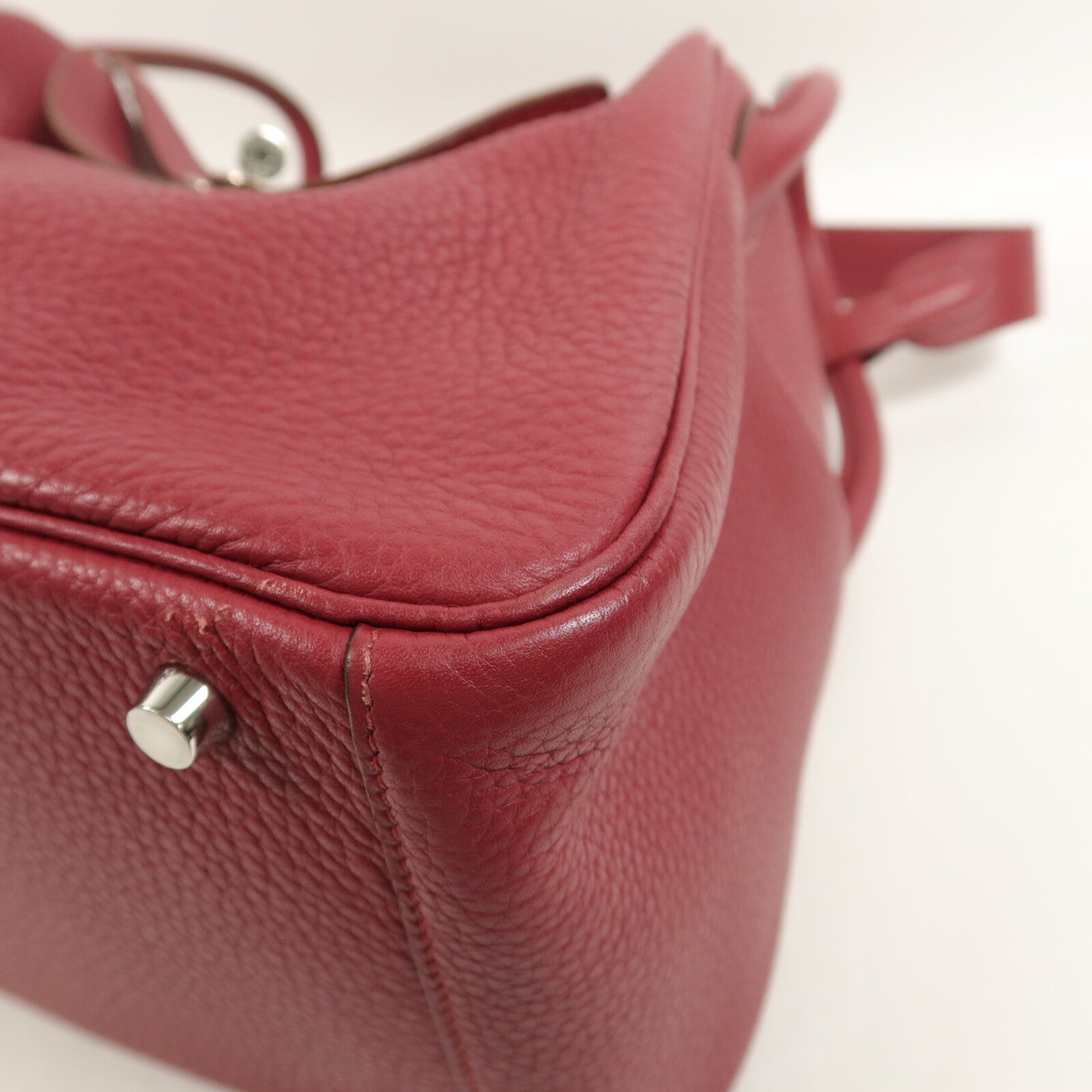 HERMES Clemence皮革Lindy 30肩背袋Ruby