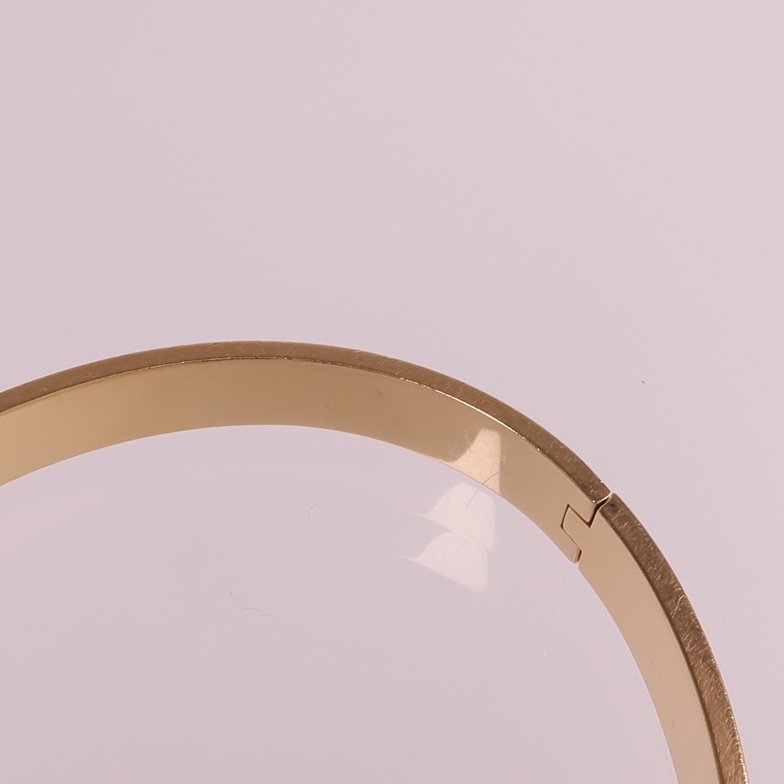 HERMES 18K玫瑰金Kelly Bracelet Small Model鑽石手鐲