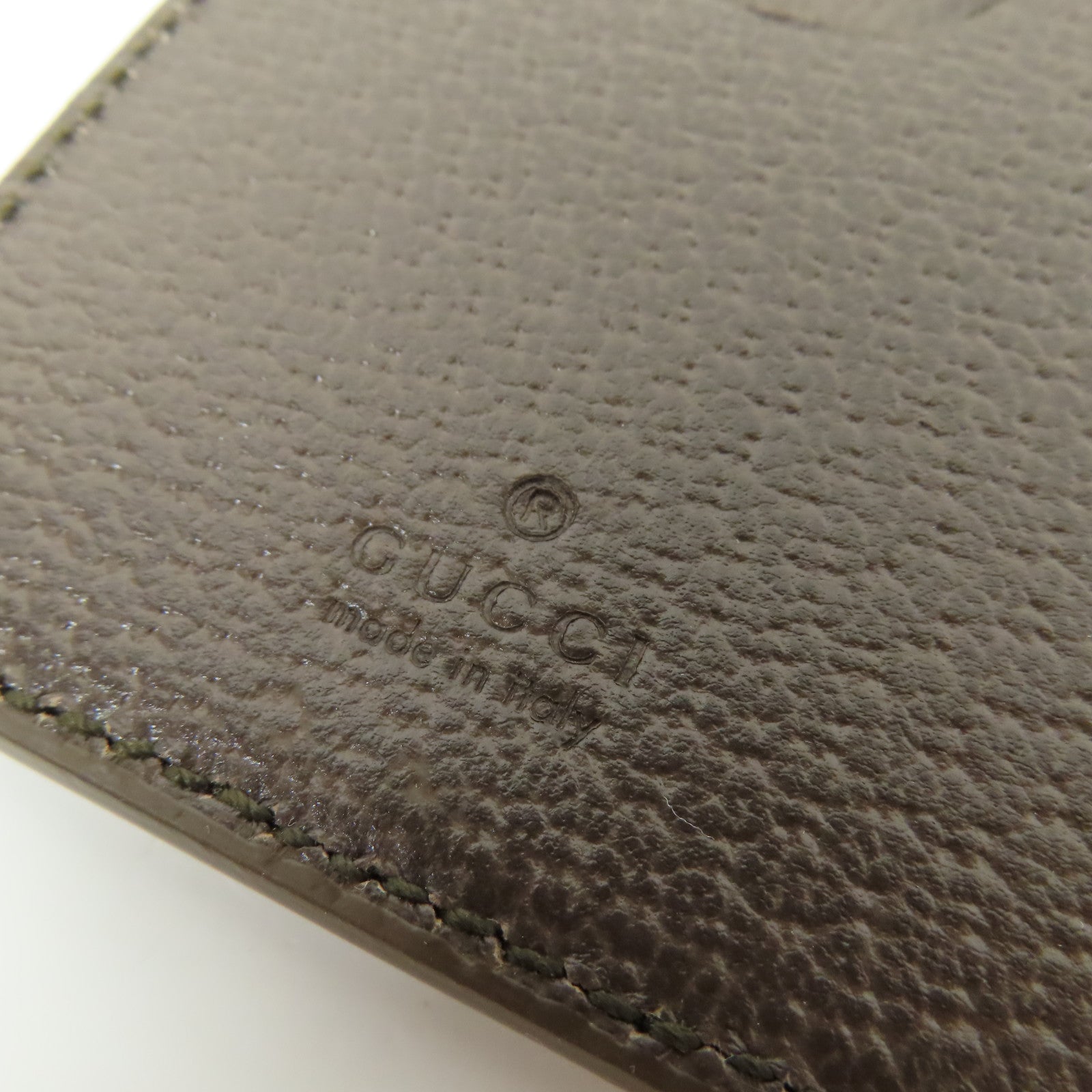 GUCCI 【激減優惠】塗層帆布/皮革Bi-colour Magnetic Card Case卡片套